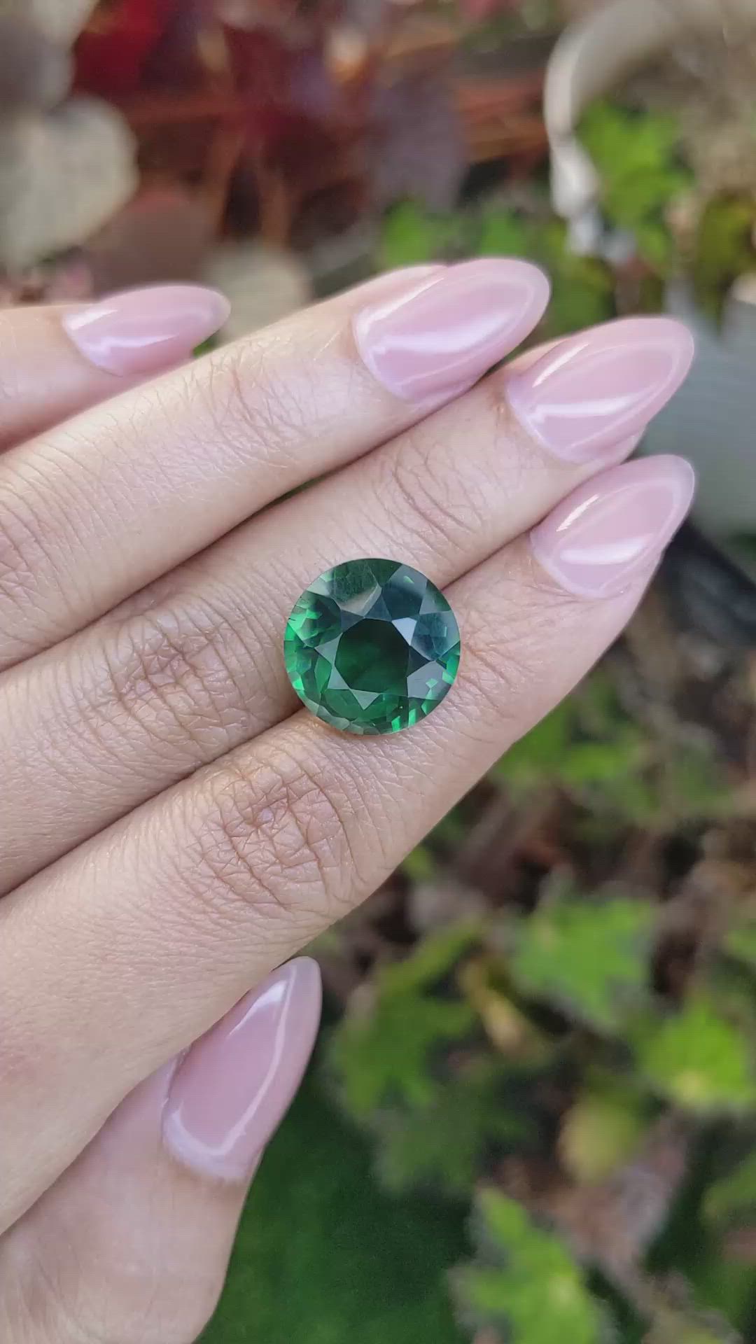 10.07 Ct. Bluish Green Prasiolite from Brazil Size Video