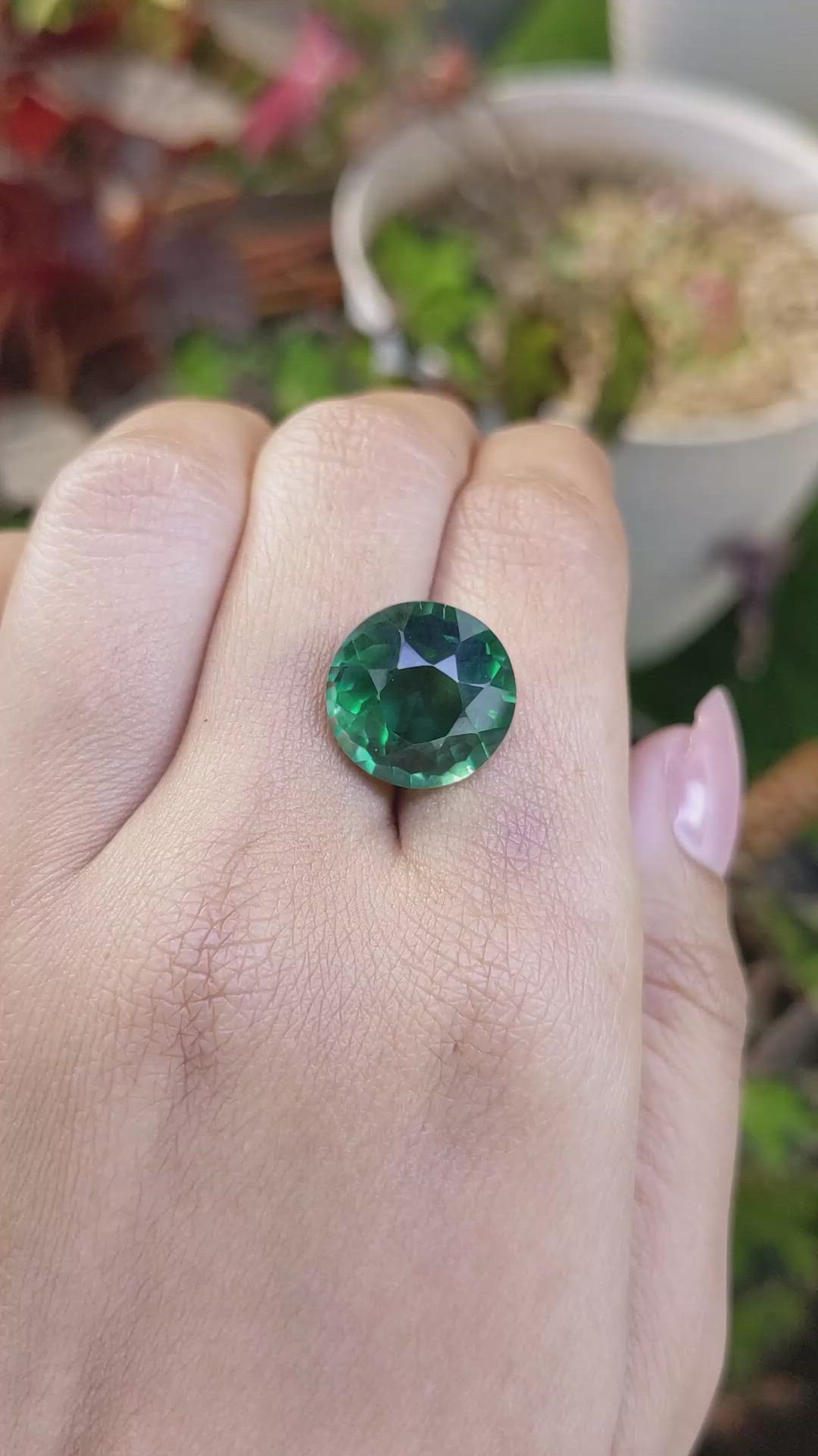 10.07 Ct. Bluish Green Prasiolite from Brazil Size Video