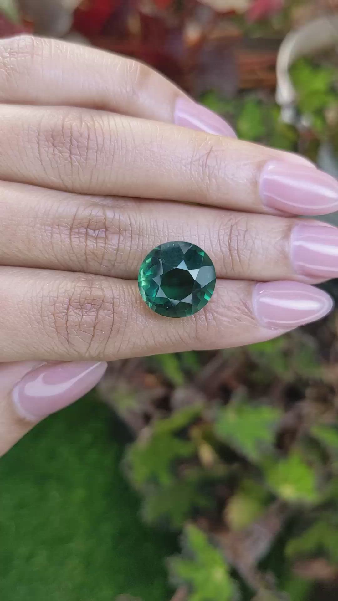 10.07 Ct. Bluish Green Prasiolite from Brazil Size Video