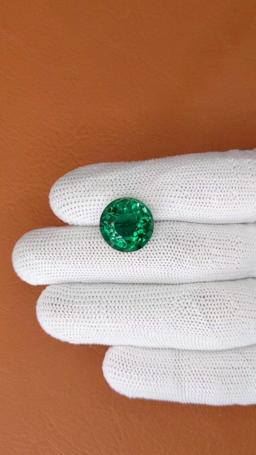 10.07 Ct. Bluish Green Prasiolite from Brazil Size Video