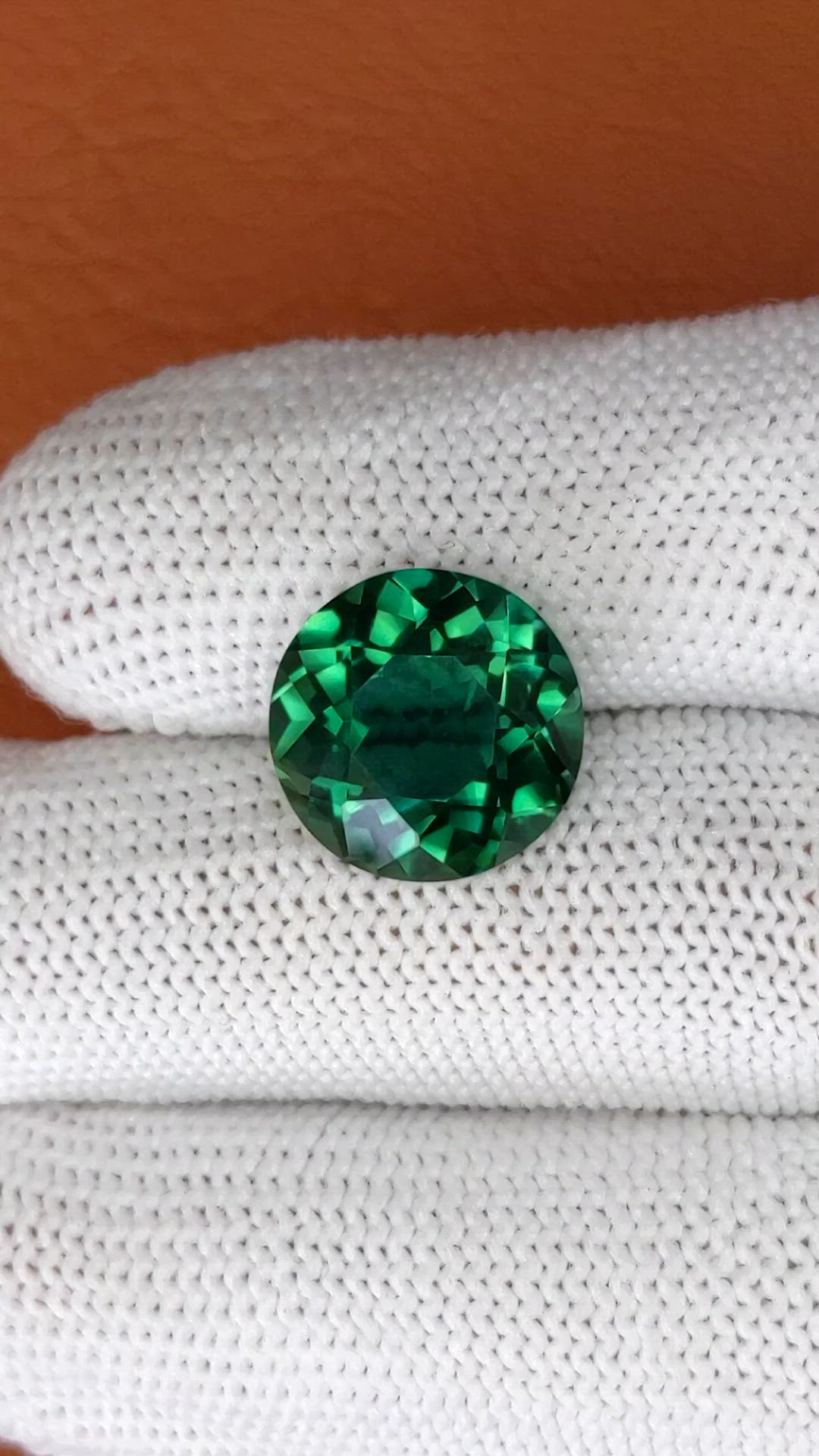 7.73 Ct. Bluish Green Prasiolite from Brazil Size Video