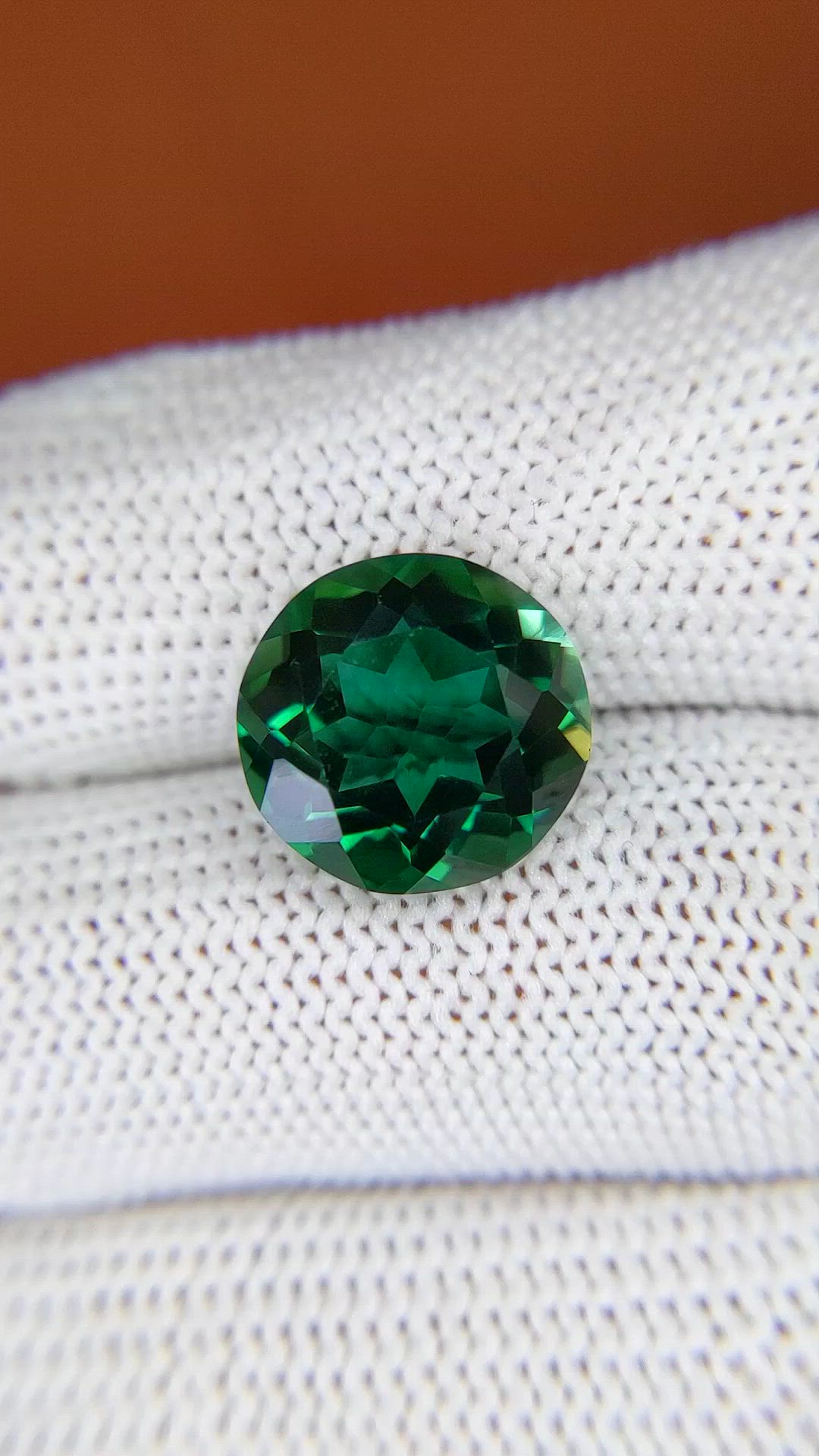 6.70 Ct. Bluish Green Prasiolite from Brazil Size Video