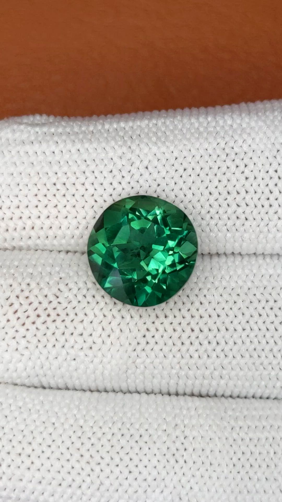 6.25 Ct. Bluish Green Prasiolite from Brazil Size Video