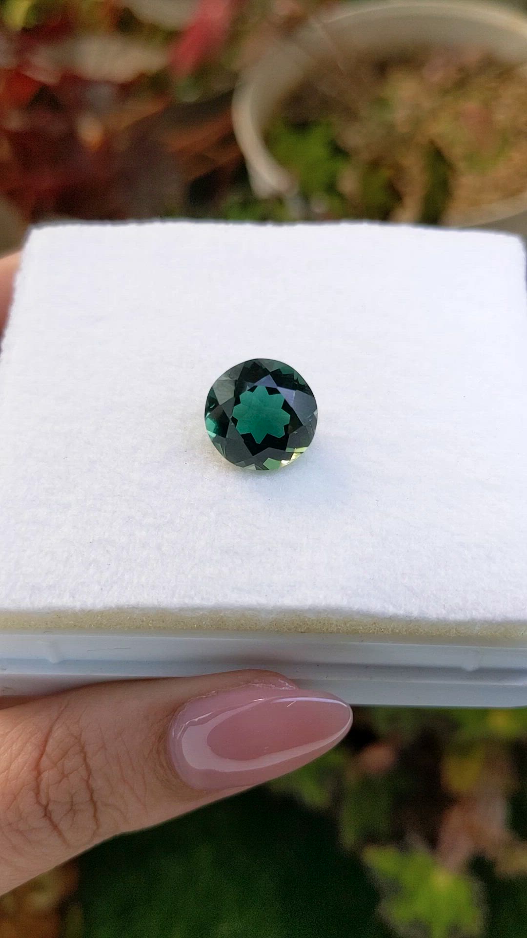 6.24 Ct. Bluish Green Prasiolite from Brazil Size Video