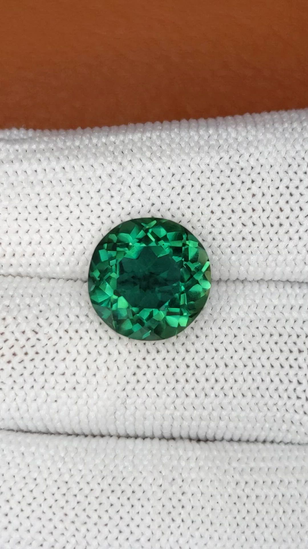 6.24 Ct. Bluish Green Prasiolite from Brazil Size Video