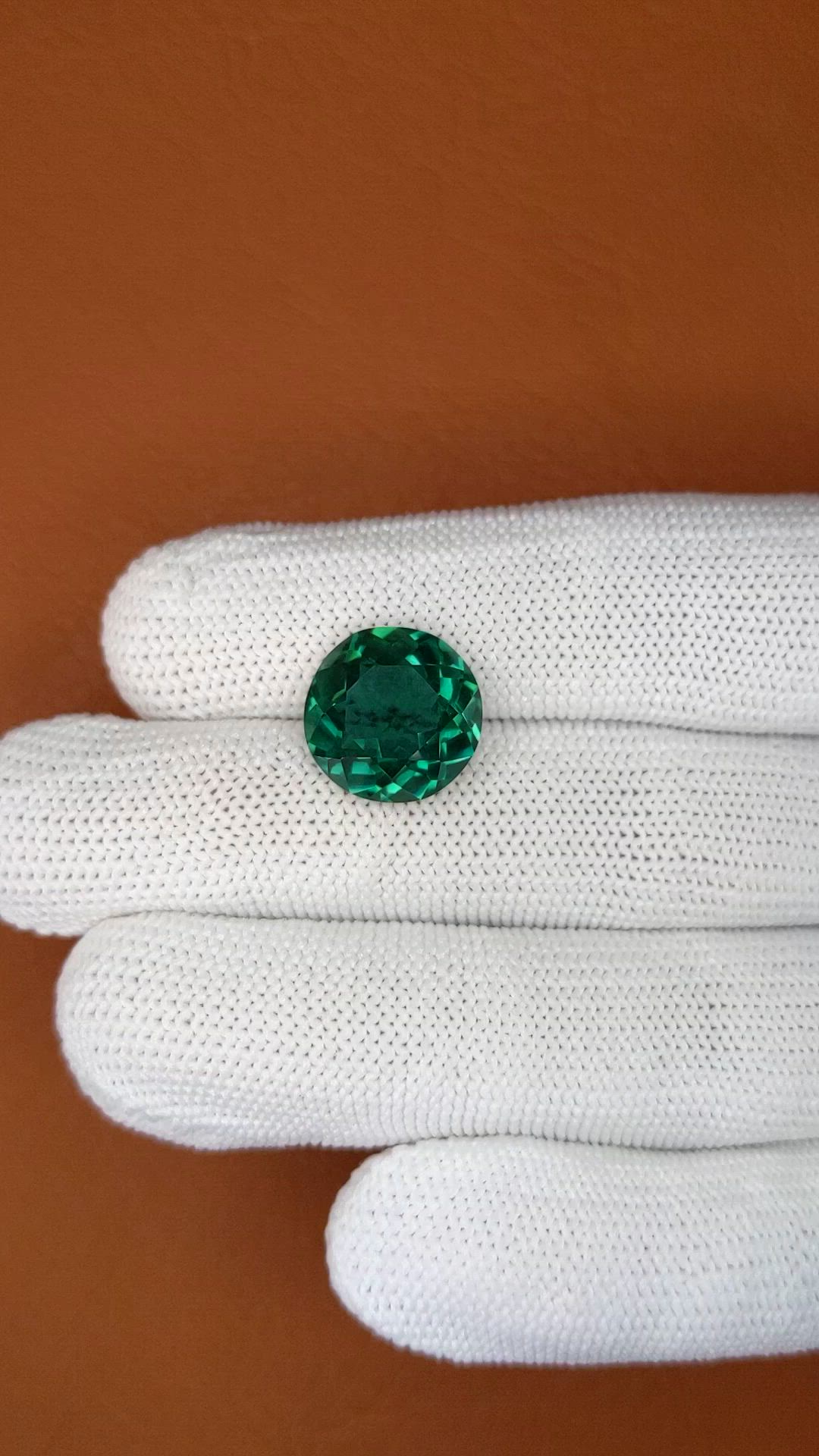 7.68 Ct. Bluish Green Prasiolite from Brazil Size Video