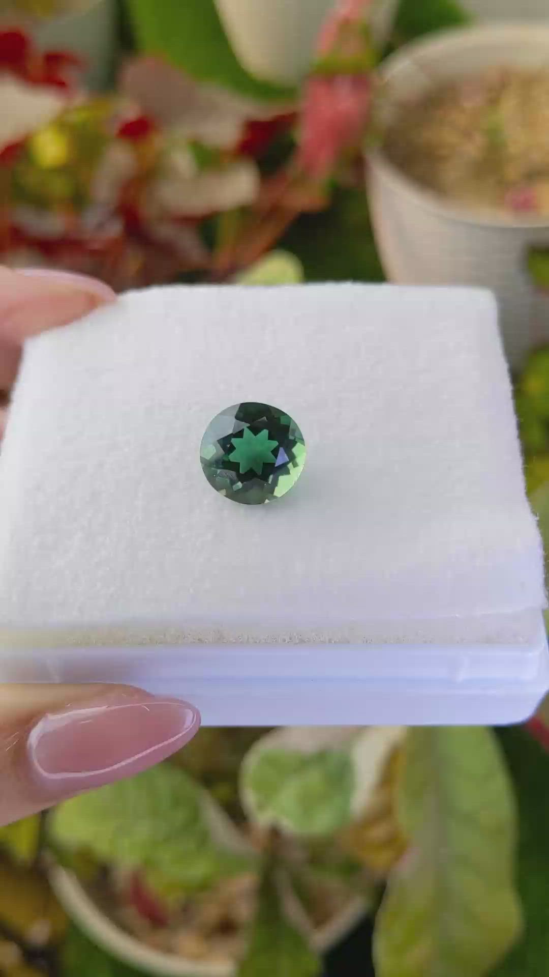 6.23 Ct. Bluish Green Prasiolite from Brazil Size Video