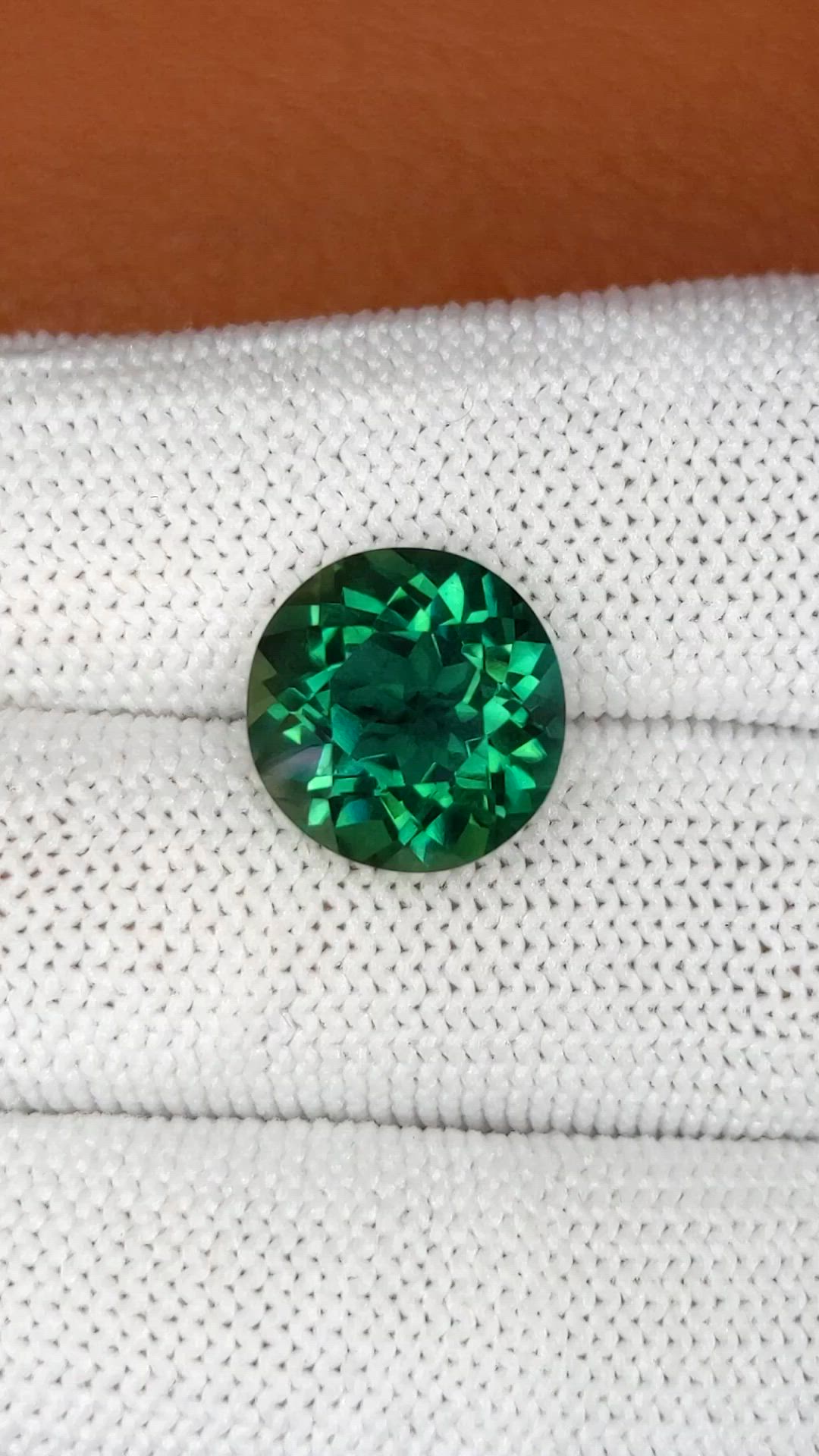 6.23 Ct. Bluish Green Prasiolite from Brazil Size Video