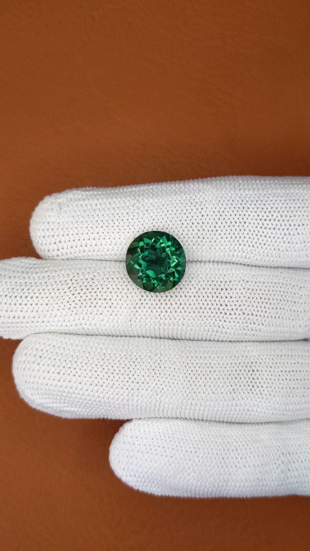 6.23 Ct. Bluish Green Prasiolite from Brazil Size Video