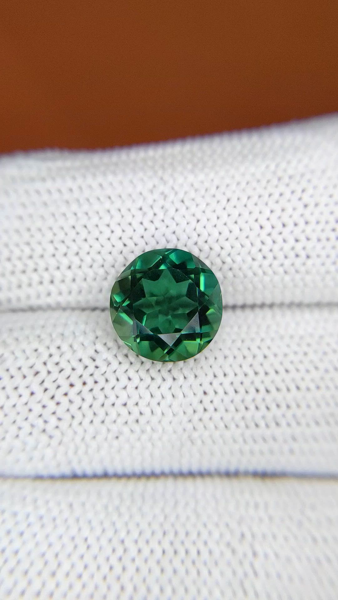 3.84 Ct. Bluish Green Prasiolite from Brazil Size Video
