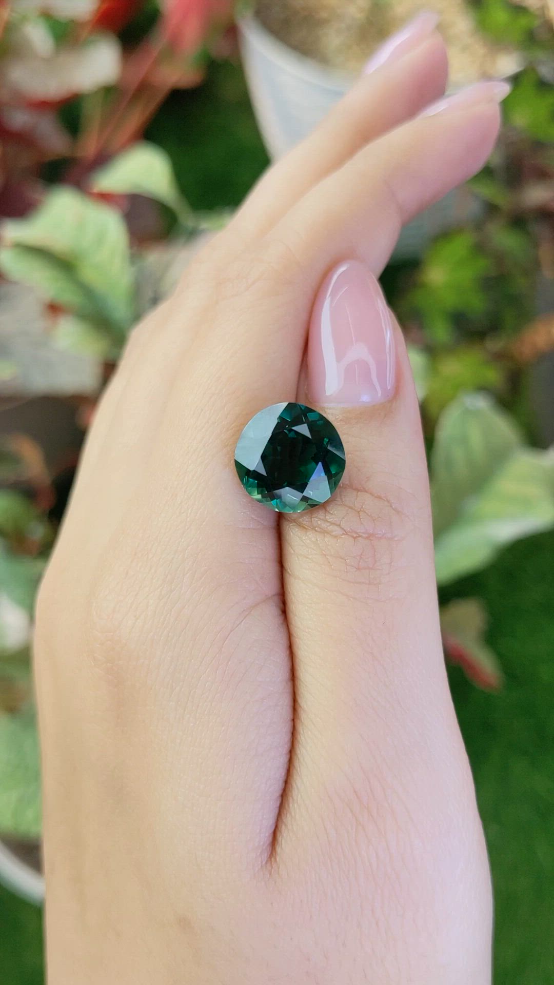 6.47 Ct. Bluish Green Prasiolite from Brazil Size Video