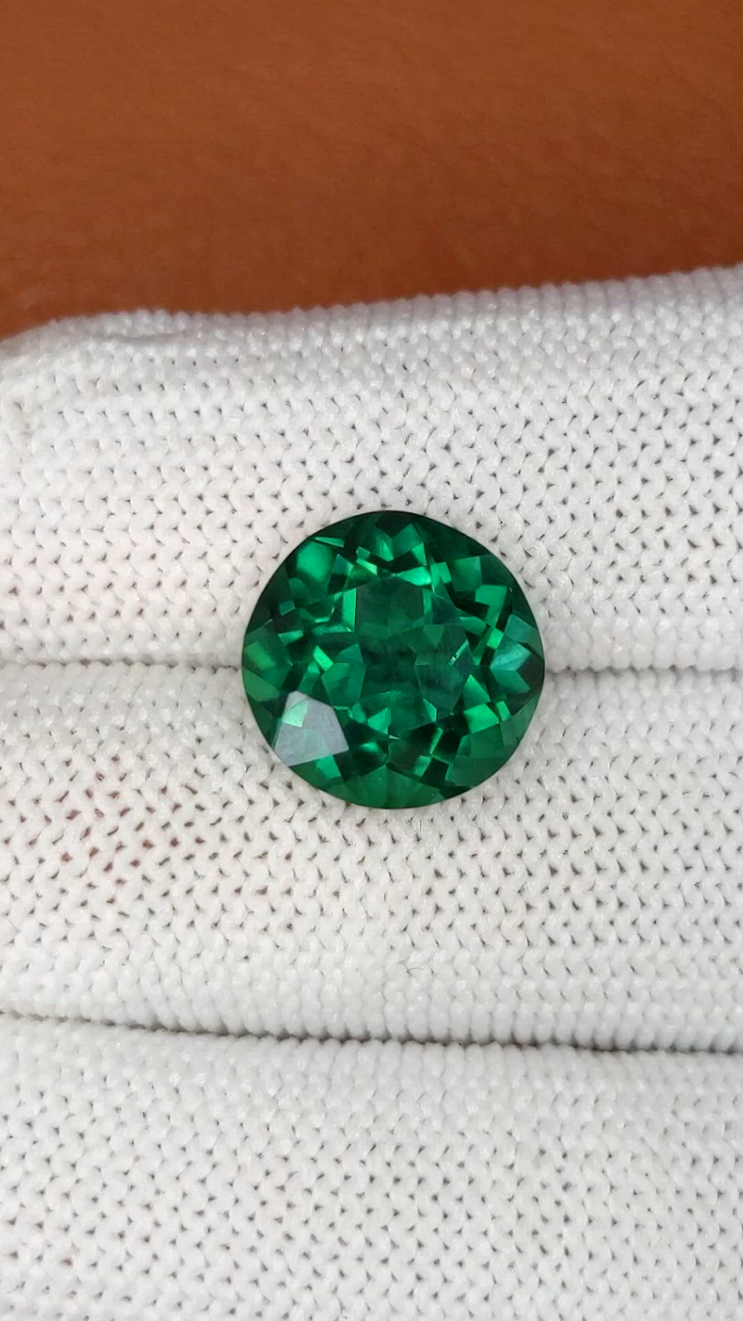 6.47 Ct. Bluish Green Prasiolite from Brazil Size Video