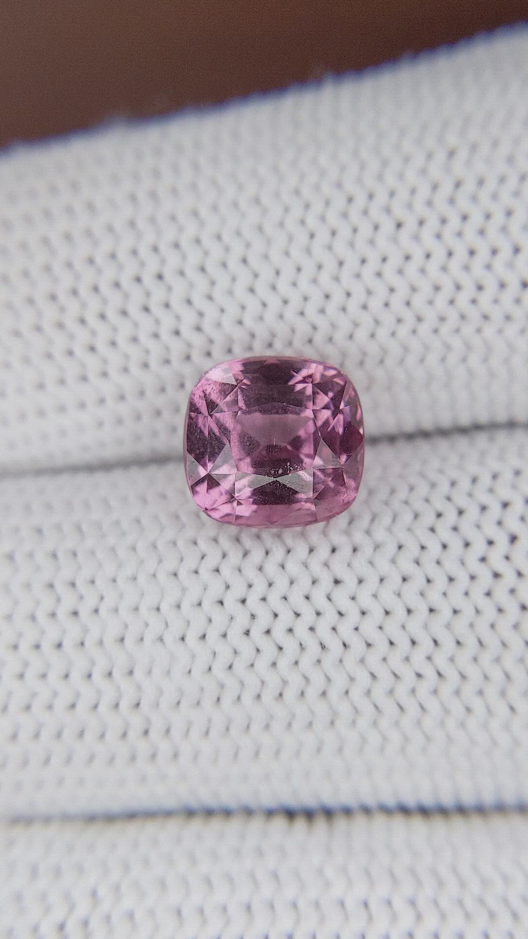 4.09 Ct. Purplish Pink Garnet from Ceylon (Sri Lanka) Size Video