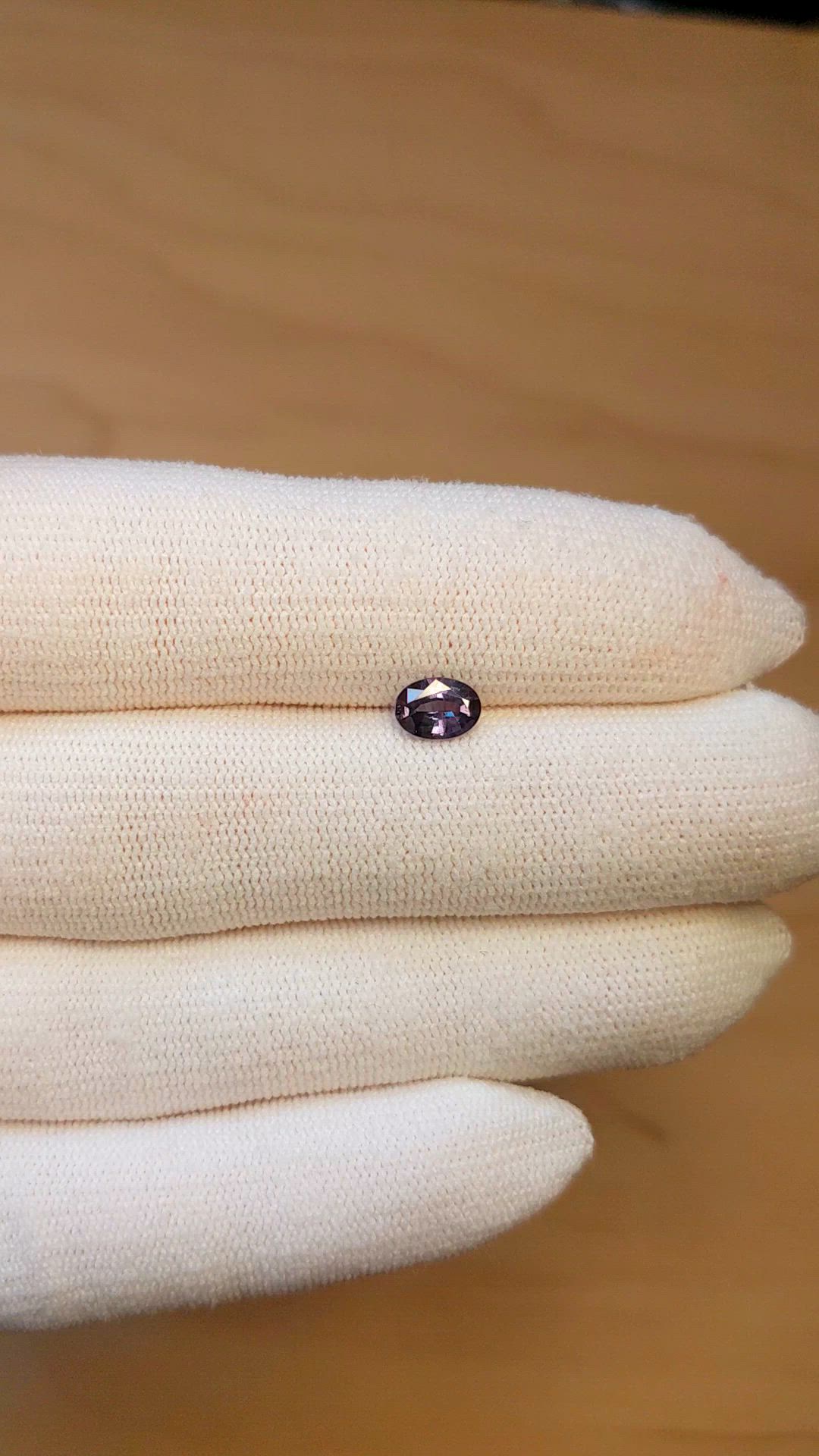 0.67 Ct. Alexandrite from Brazil Size Video