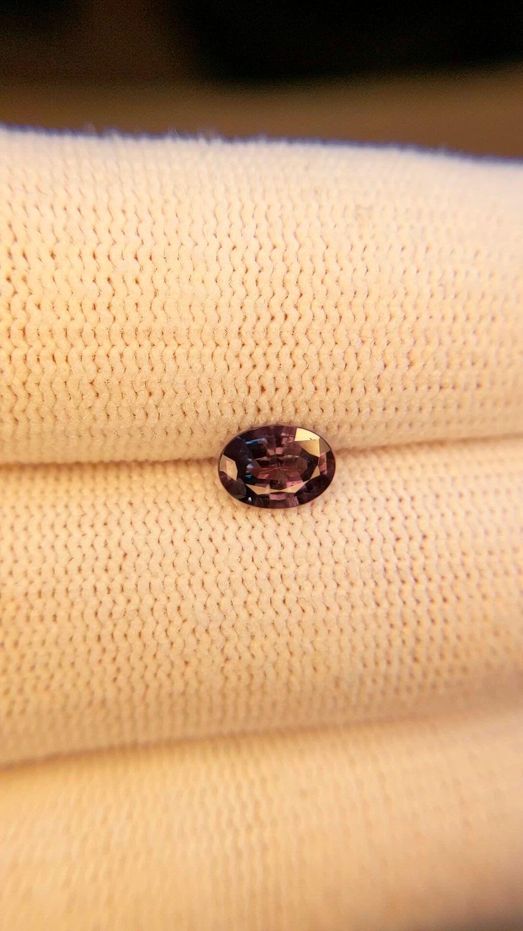 0.67 Ct. Alexandrite from Brazil Size Video