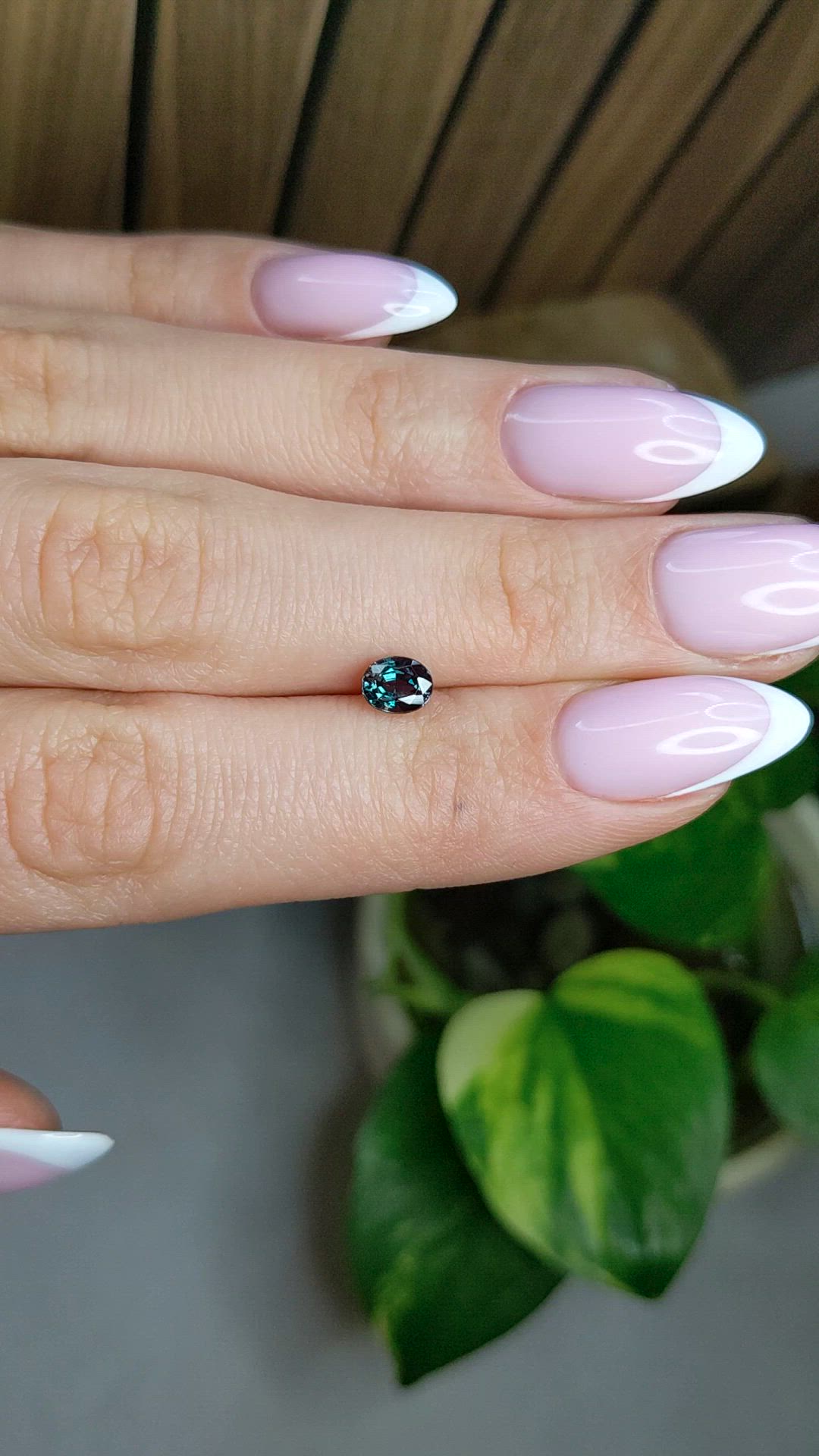 0.68 Ct. Alexandrite from Brazil Size Video