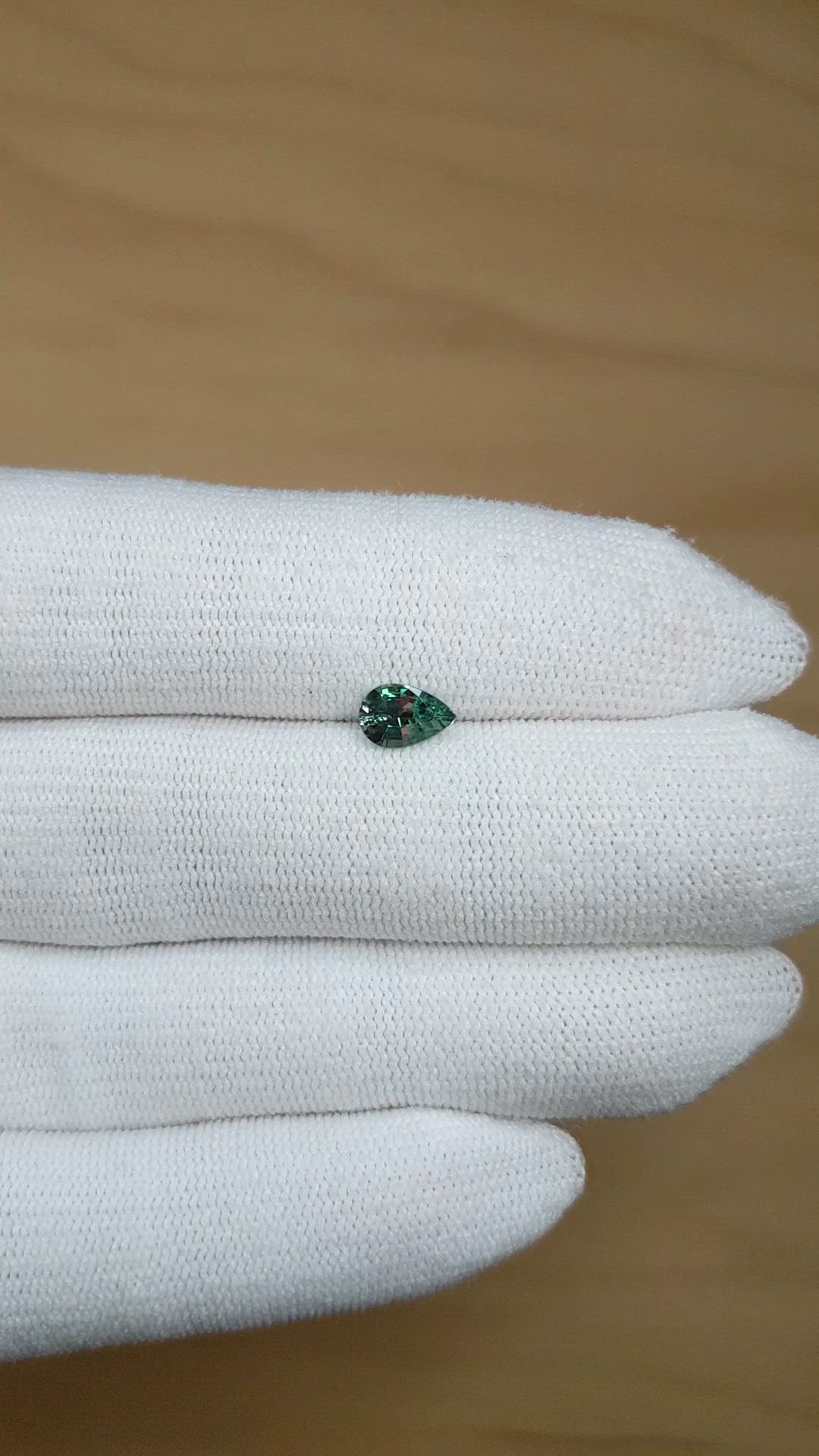 0.68 Ct. Alexandrite from Brazil Size Video