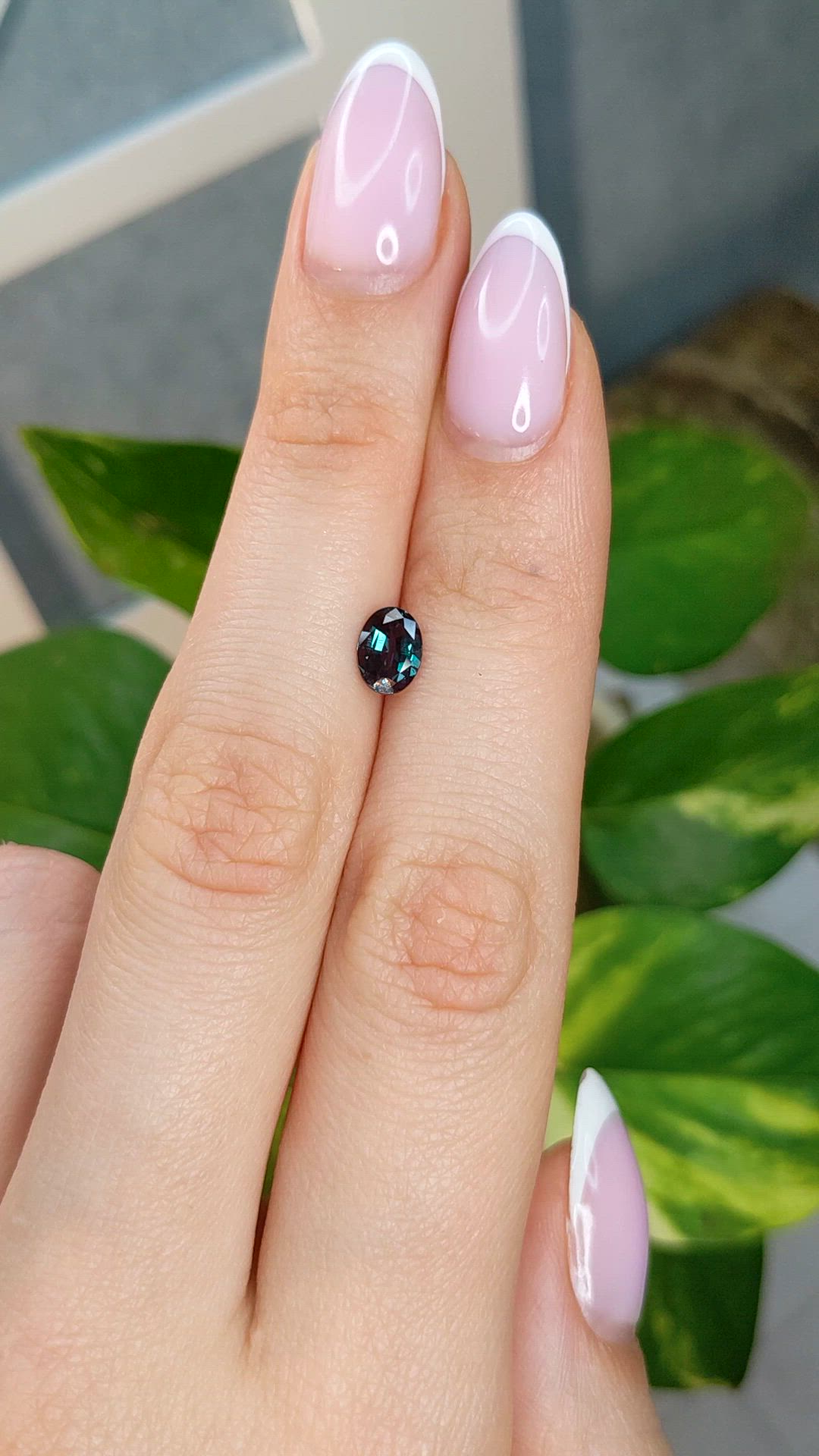 0.84 Ct. Alexandrite from Brazil Size Video
