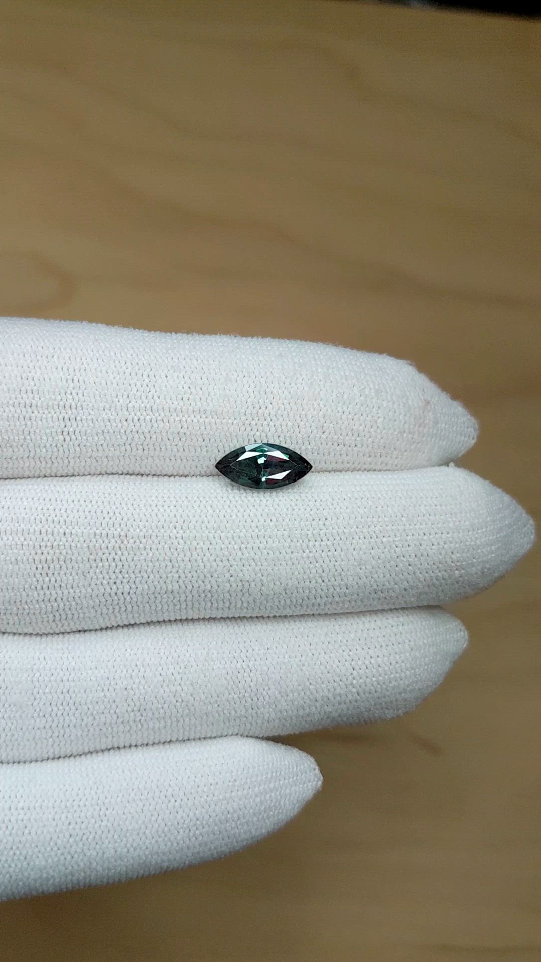 1.74 Ct. Alexandrite from Brazil Size Video
