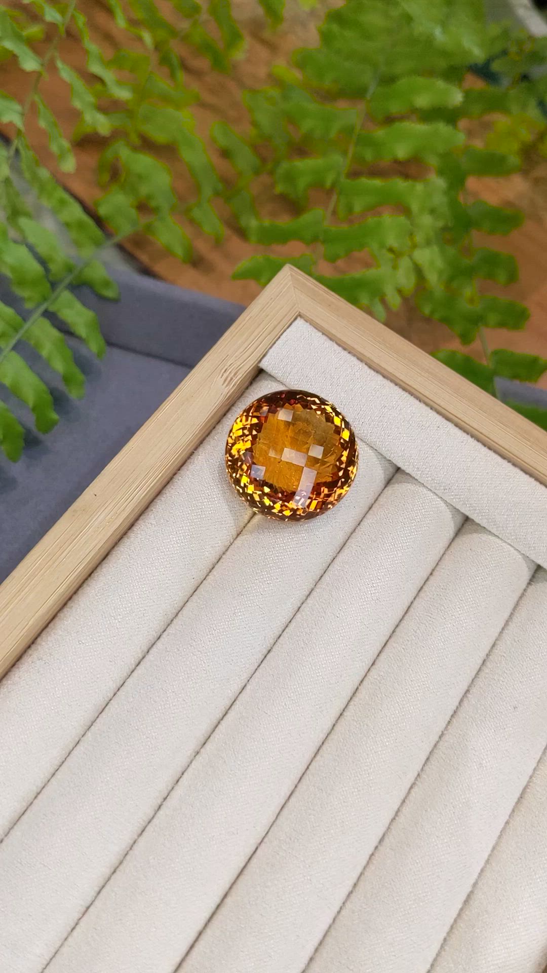 39.84 Ct. Yellowish Orange Citrine from Brazil Size Video
