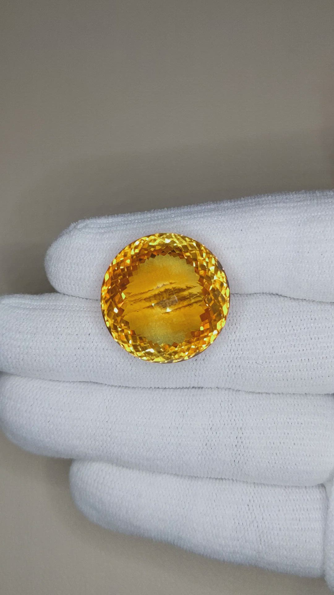 39.84 Ct. Yellowish Orange Citrine from Brazil Size Video
