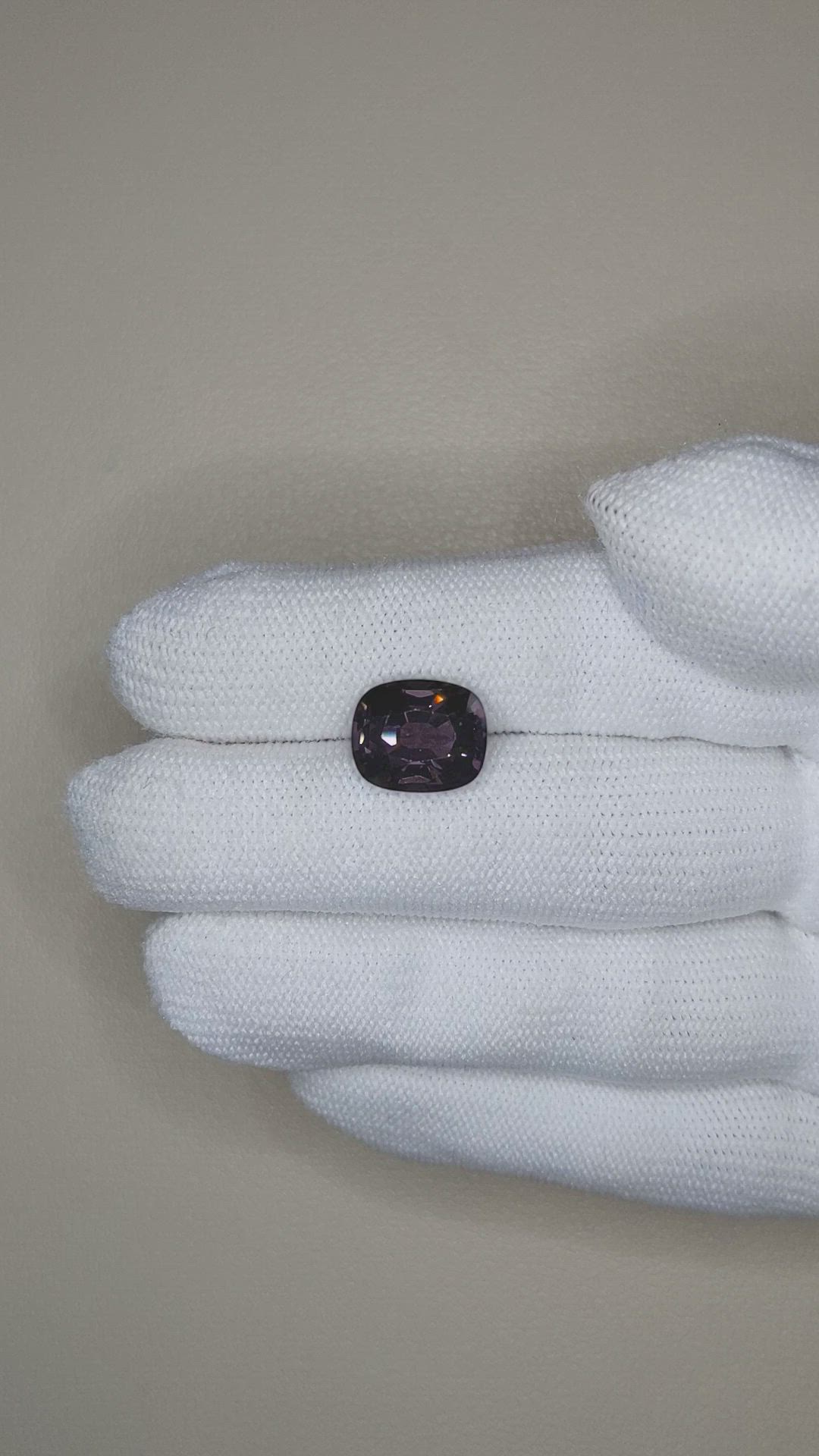 5.24 Ct. Purple Spinel from Burma (Myanmar) Size Video