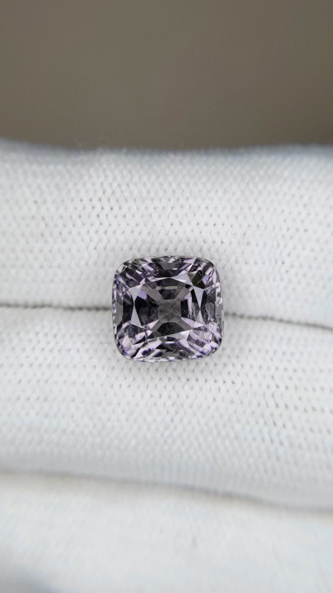5.46 Ct. Purplish Grey Spinel from Burma (Myanmar) Size Video