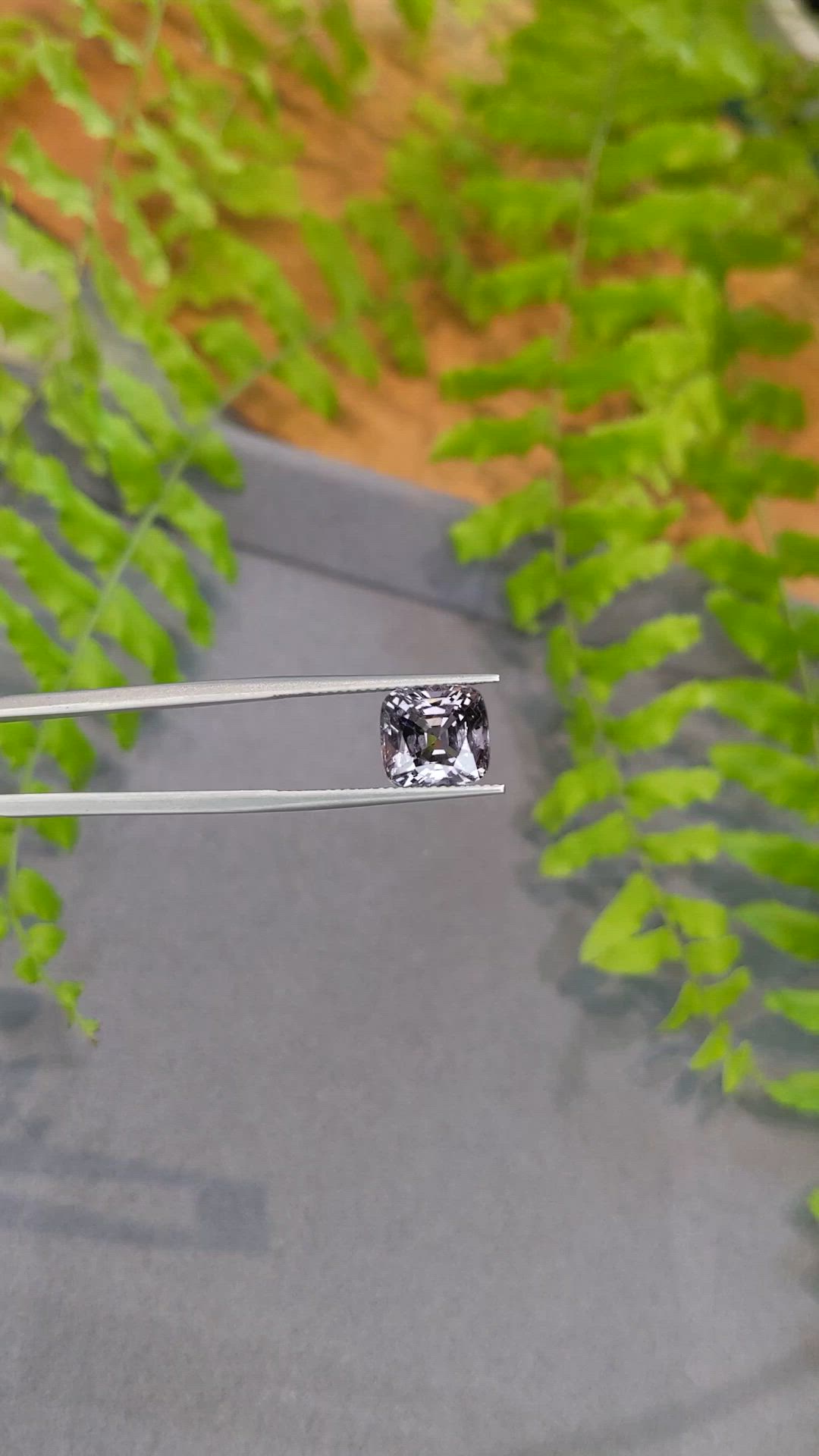 5.46 Ct. Purplish Grey Spinel from Burma (Myanmar) Size Video