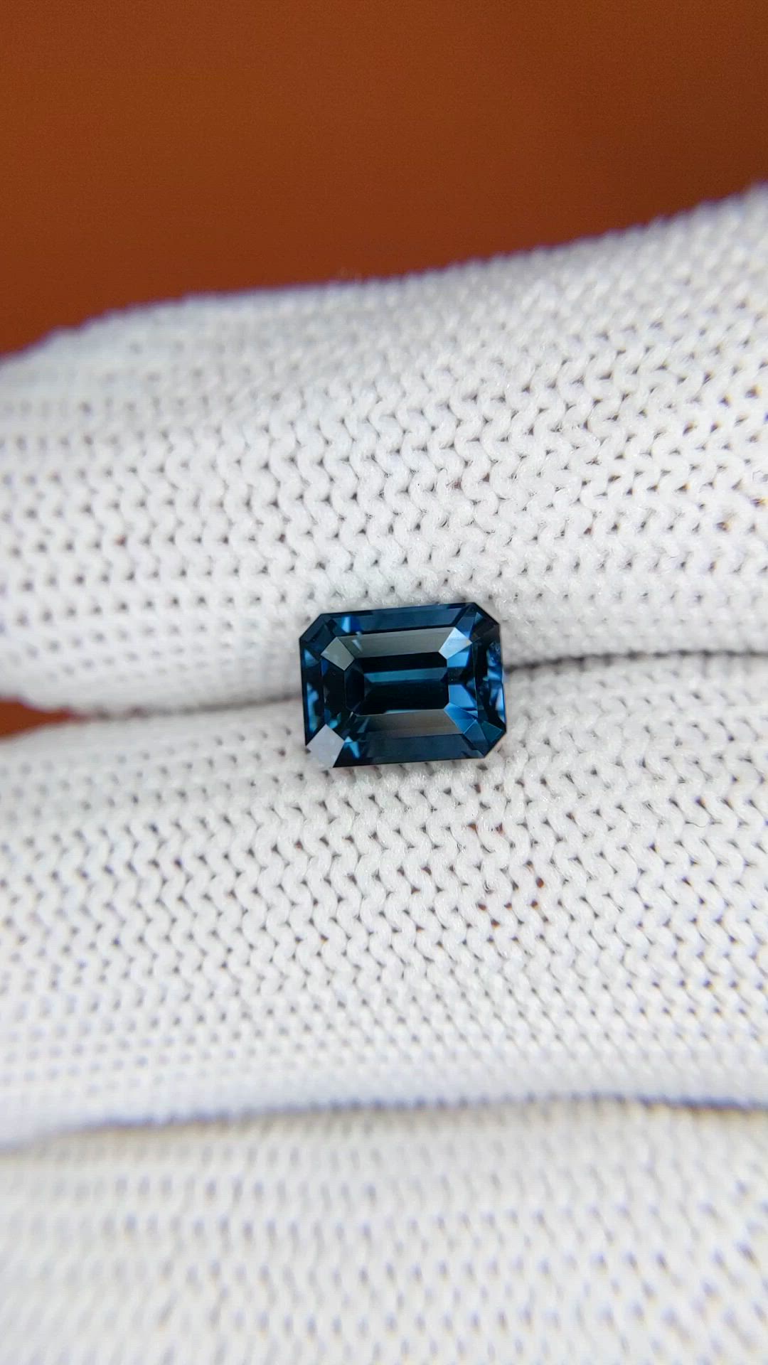 2.25 Ct. Blue Cobalt Spinel from Ceylon (Sri Lanka) Size Video