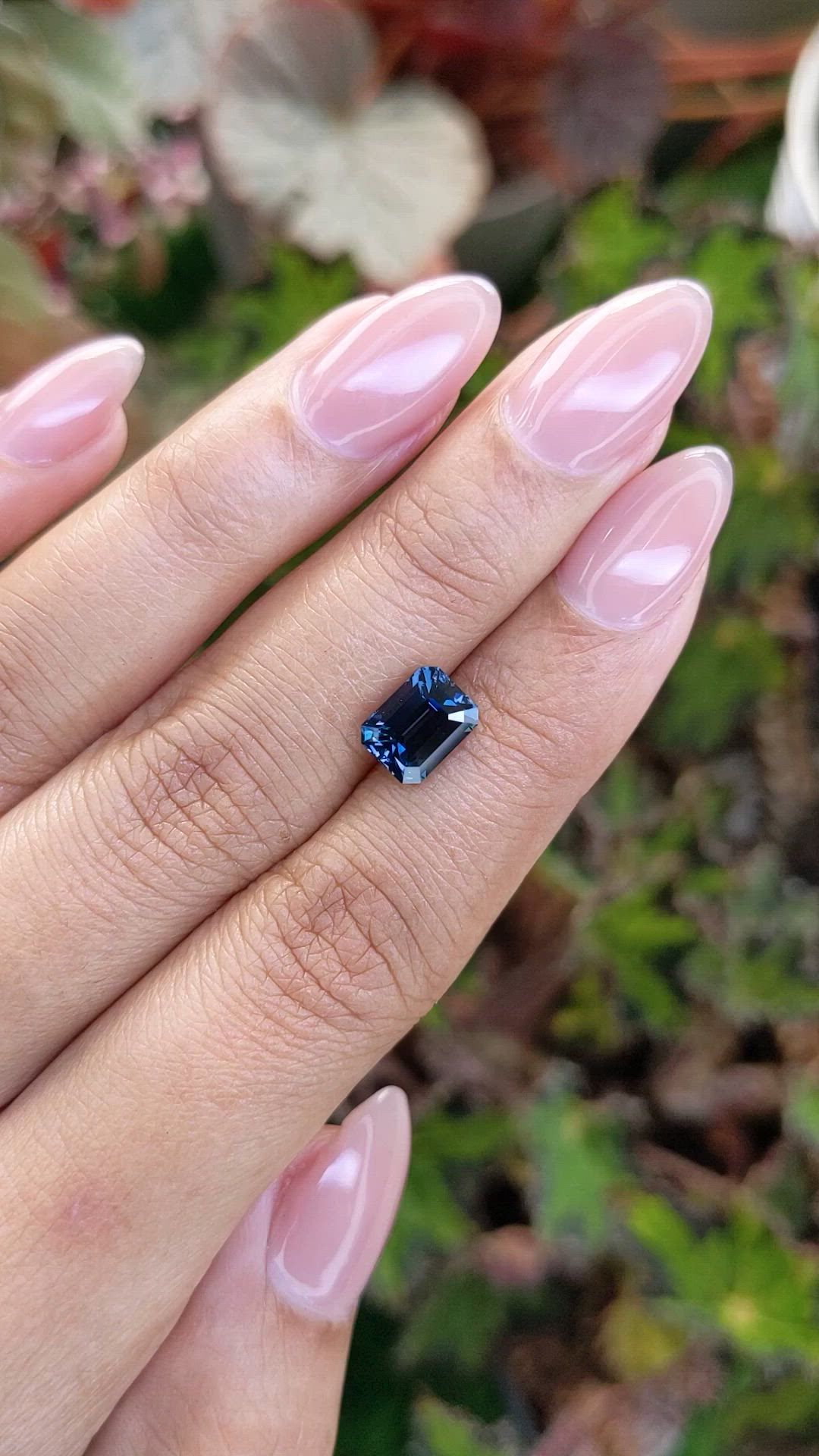 2.25 Ct. Blue Cobalt Spinel from Ceylon (Sri Lanka) Size Video