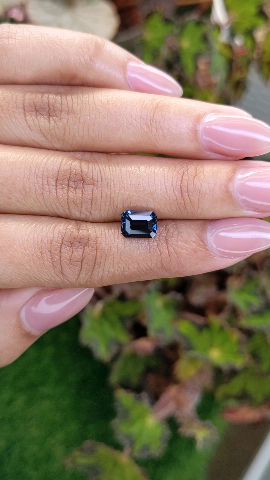 2.25 Ct. Blue Cobalt Spinel from Ceylon (Sri Lanka) Size Video