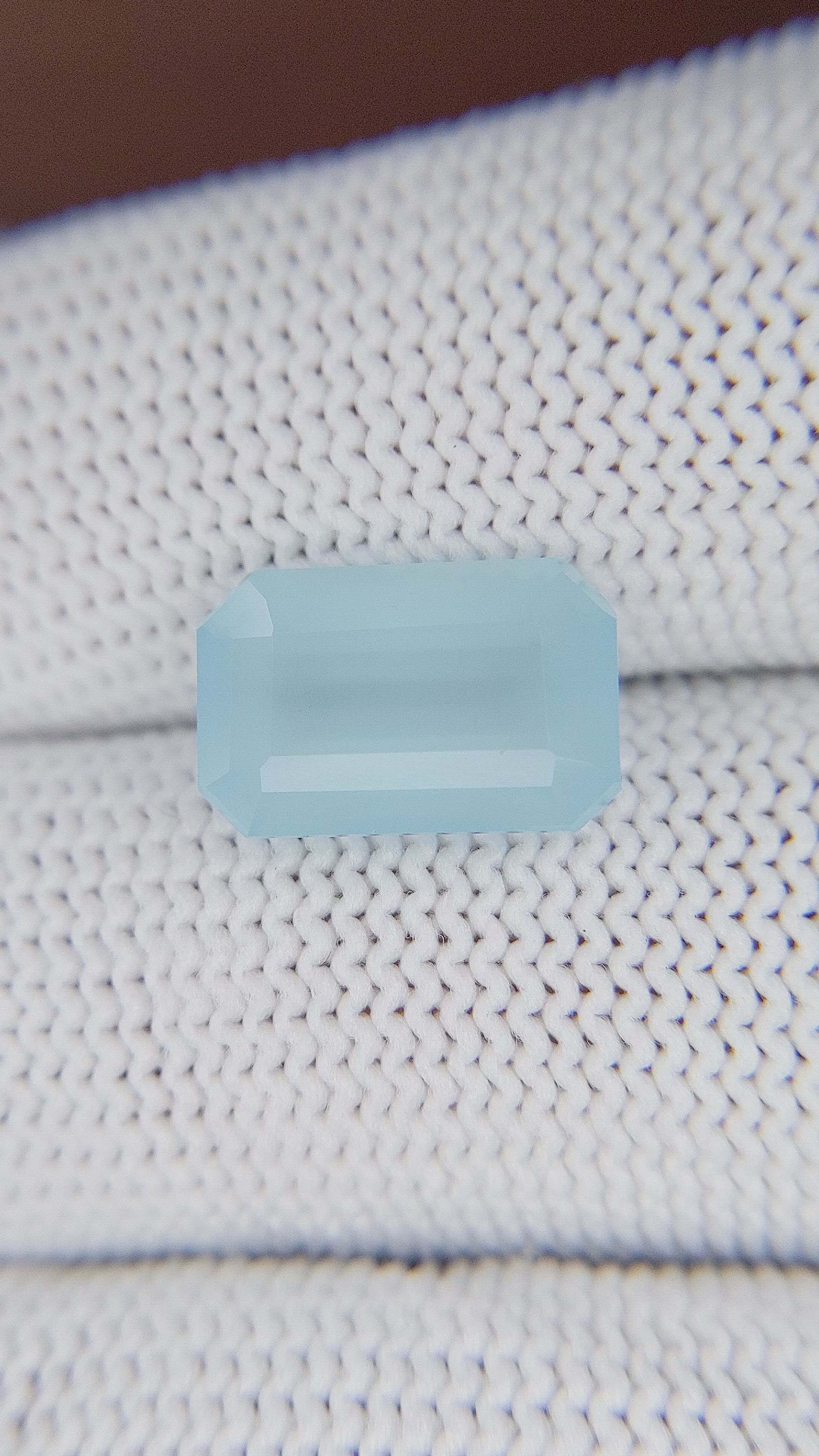 3.84 Ct. Blue Aquamarine from Madagascar Size Video