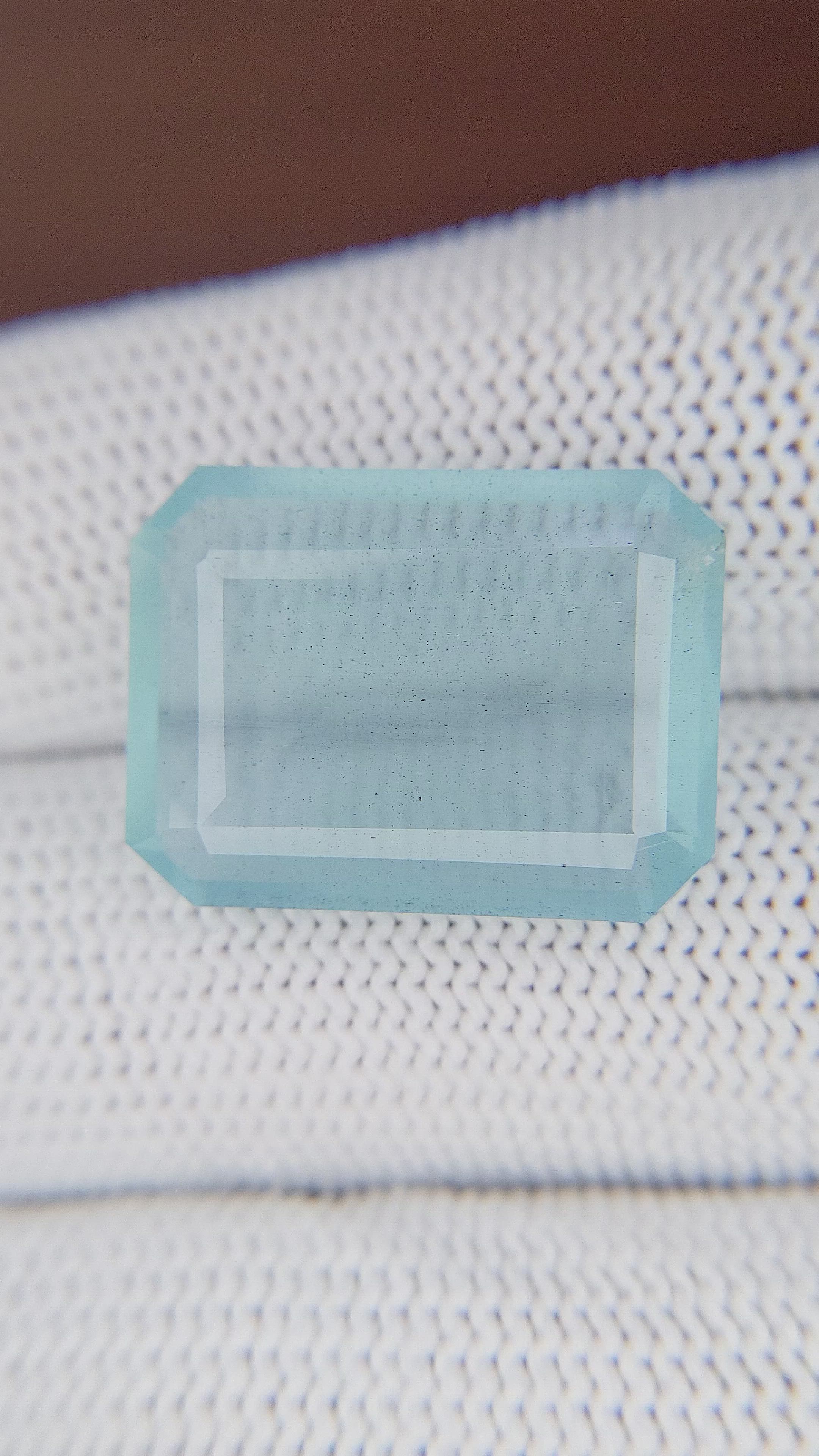 15.78 Ct. Blue Aquamarine from Madagascar Size Video