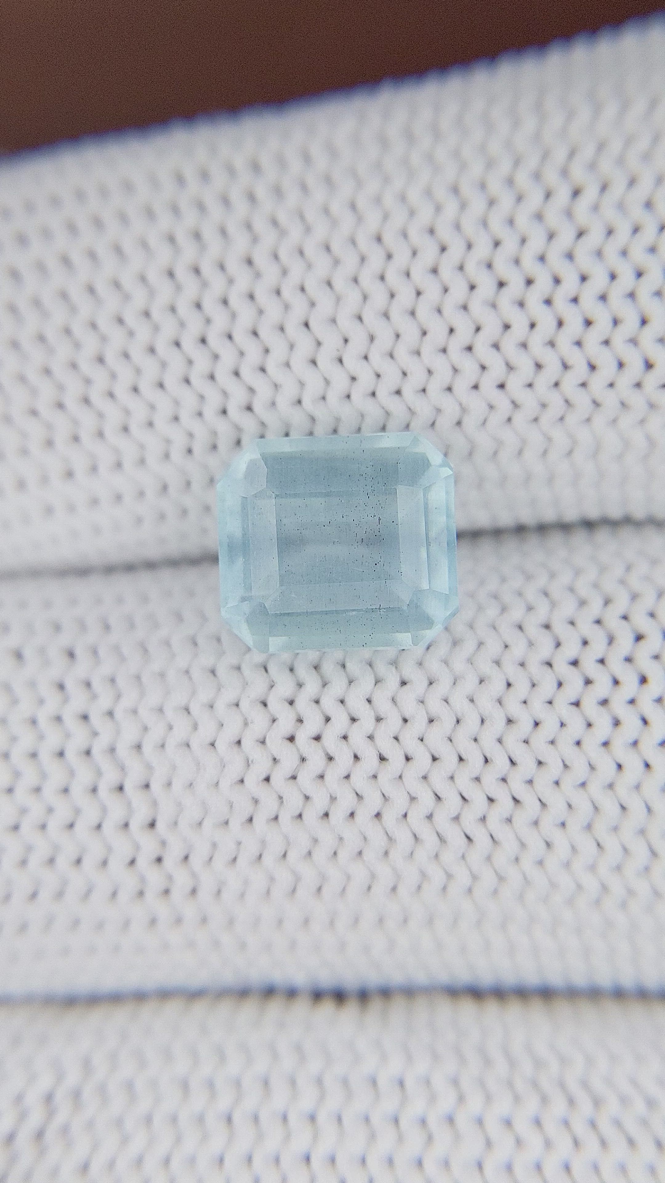 2.76 Ct. Blue Aquamarine from Madagascar Size Video
