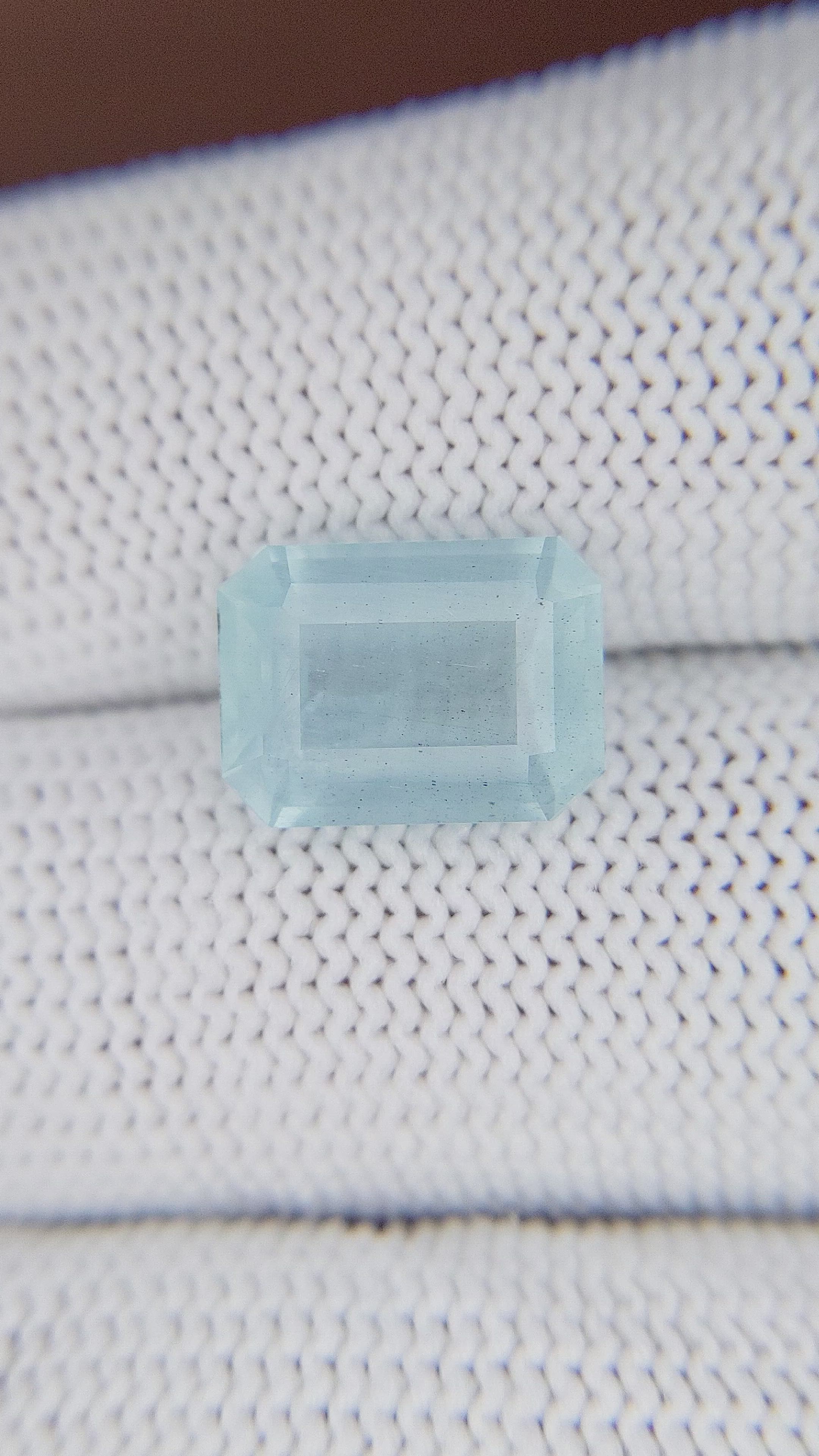 4.03 Ct. Blue Aquamarine from Madagascar Size Video