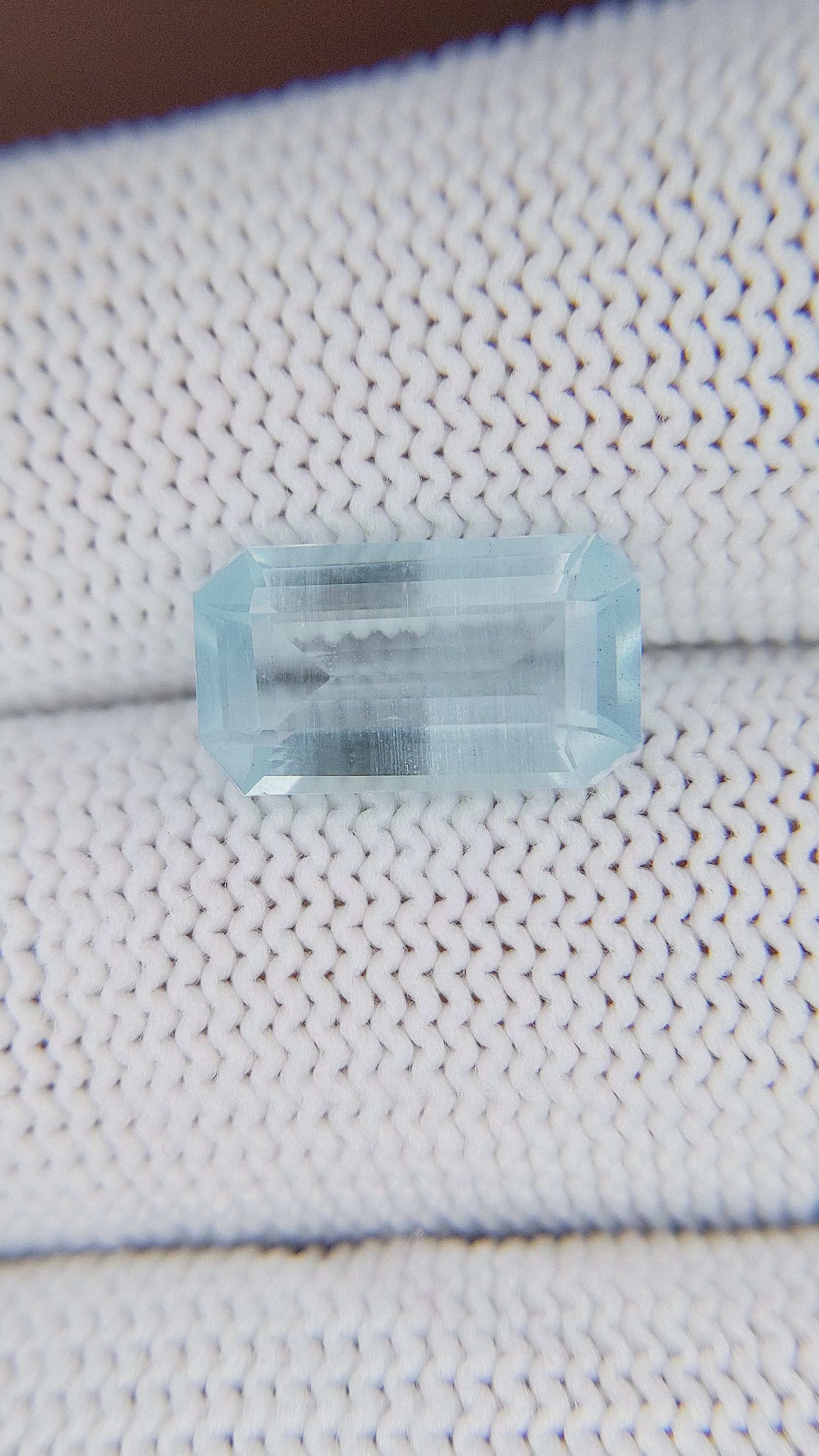 3.24 Ct. Blue Aquamarine from Madagascar Size Video
