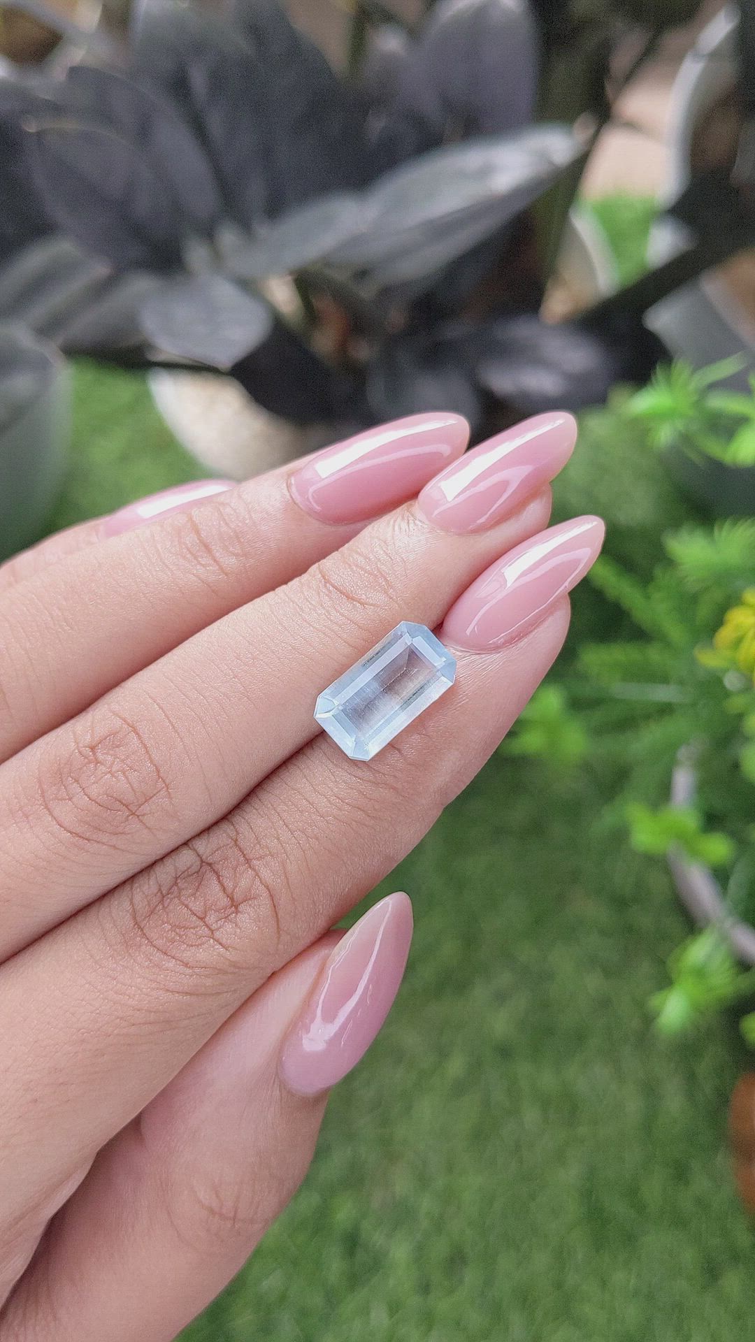 3.24 Ct. Blue Aquamarine from Madagascar Size Video