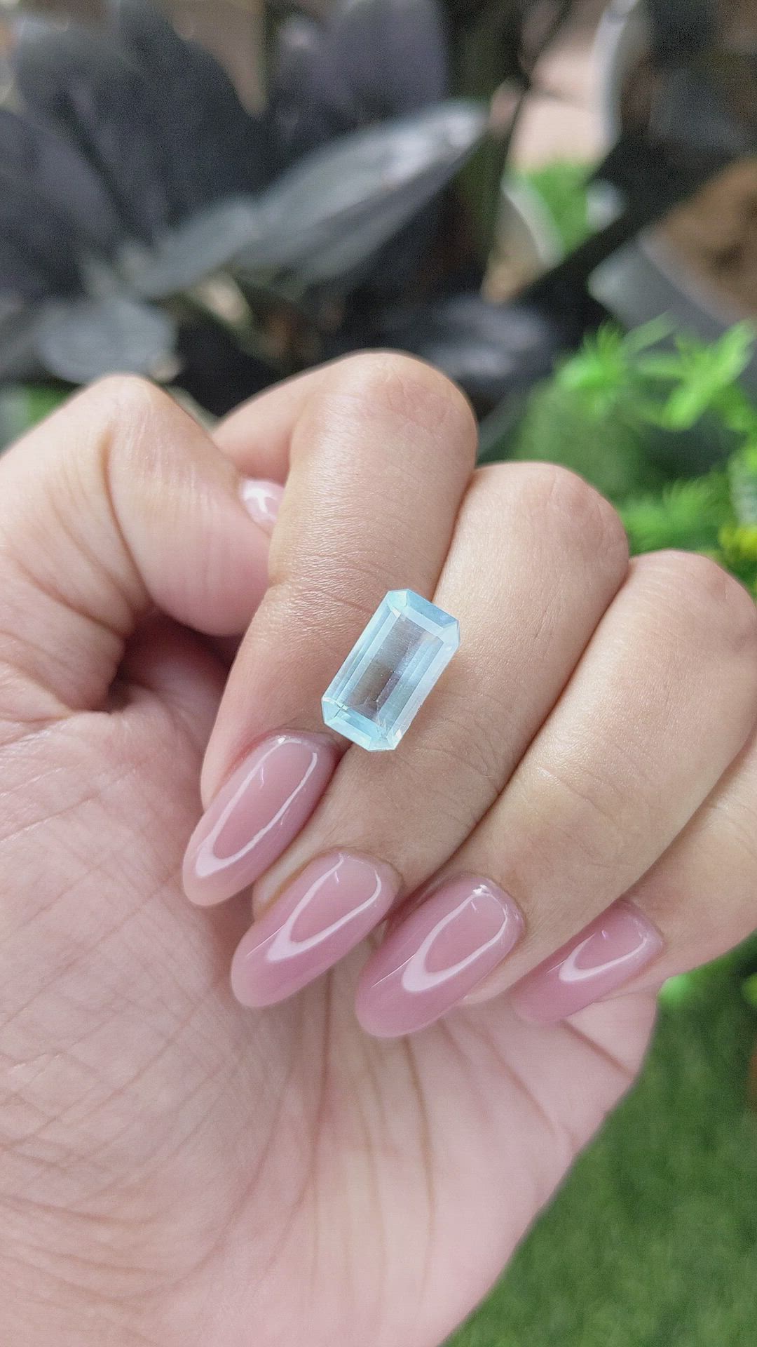 3.24 Ct. Blue Aquamarine from Madagascar Size Video