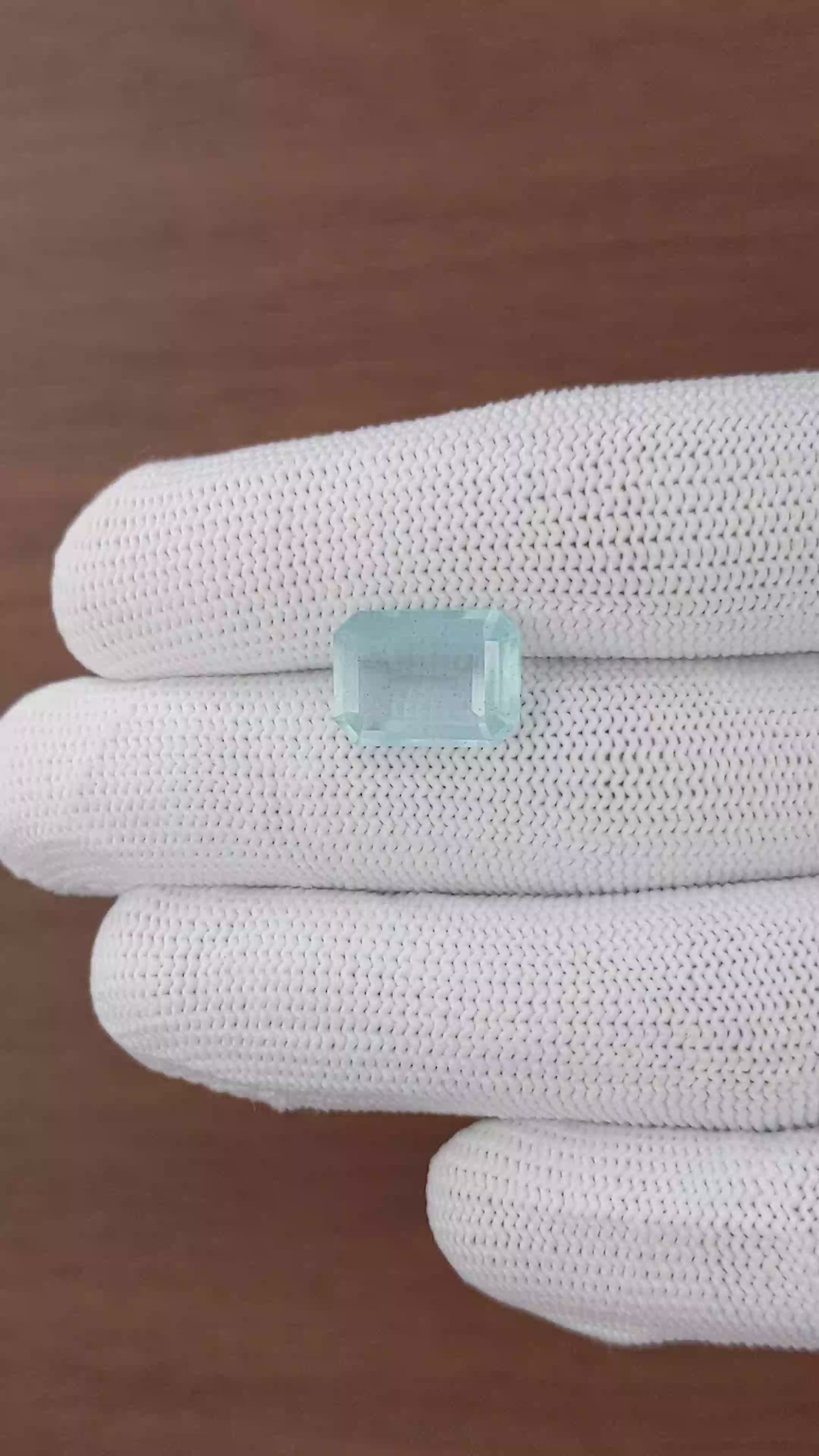 5.16 Ct. Blue Aquamarine from Madagascar Size Video