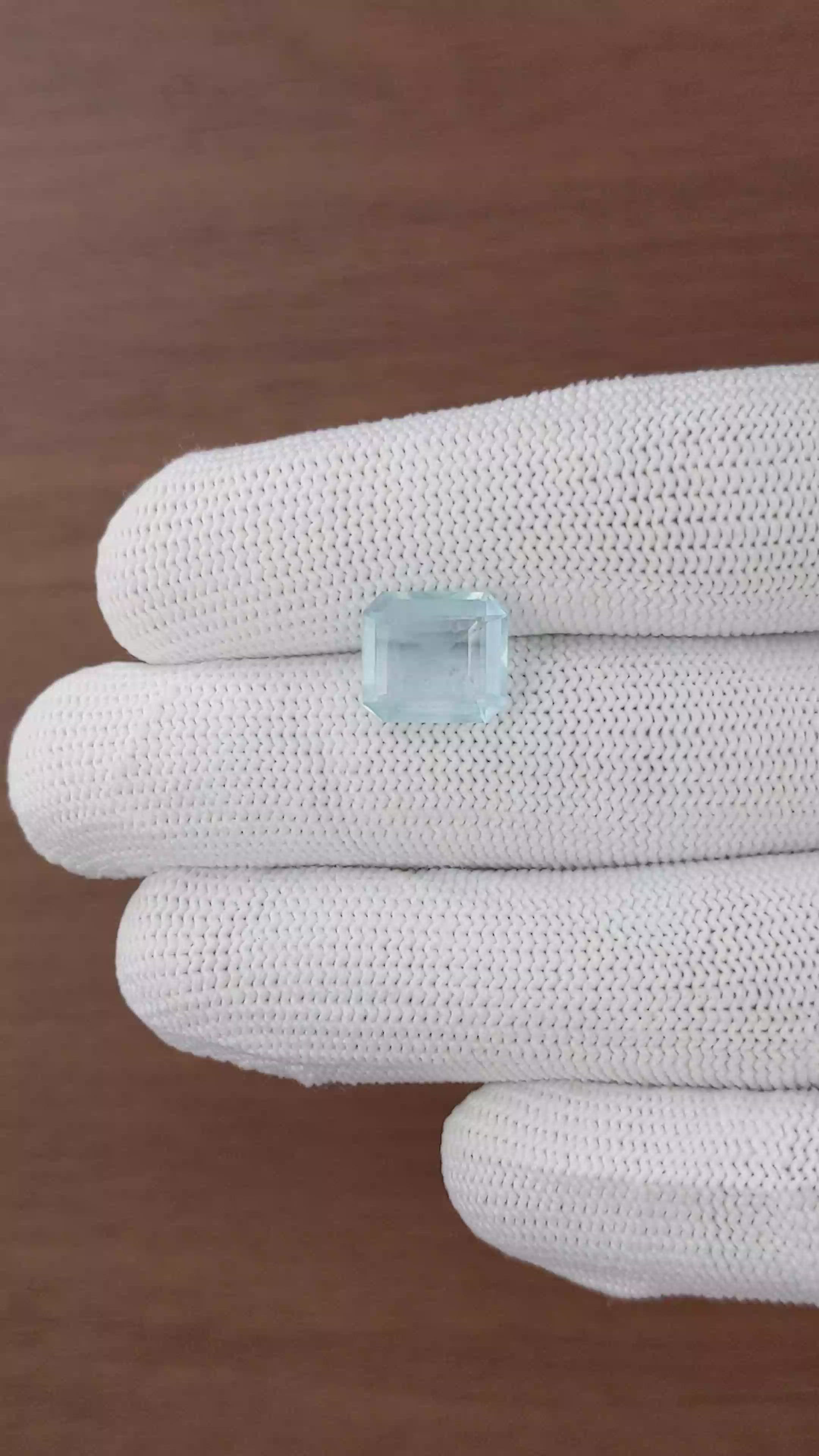 3.70 Ct. Blue Aquamarine from Madagascar Size Video