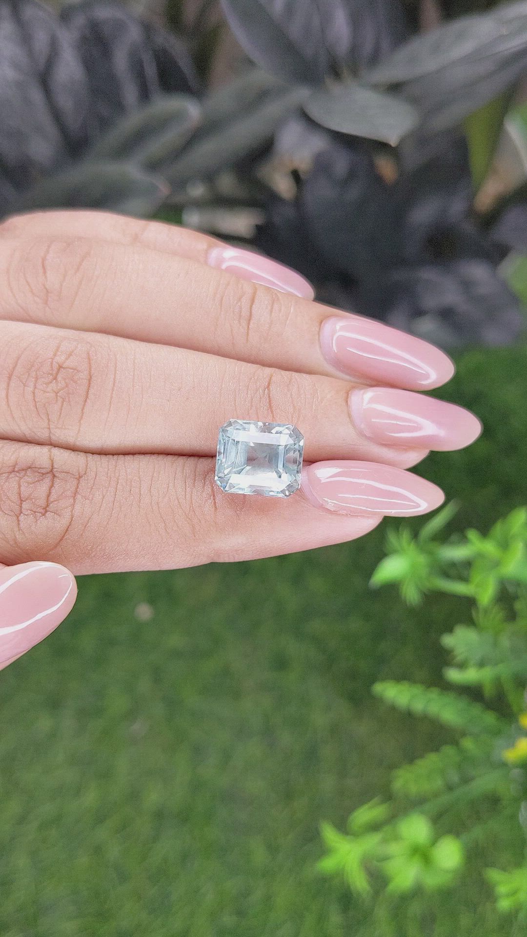 5.37 Ct. Blue Aquamarine from Tanzania Size Video