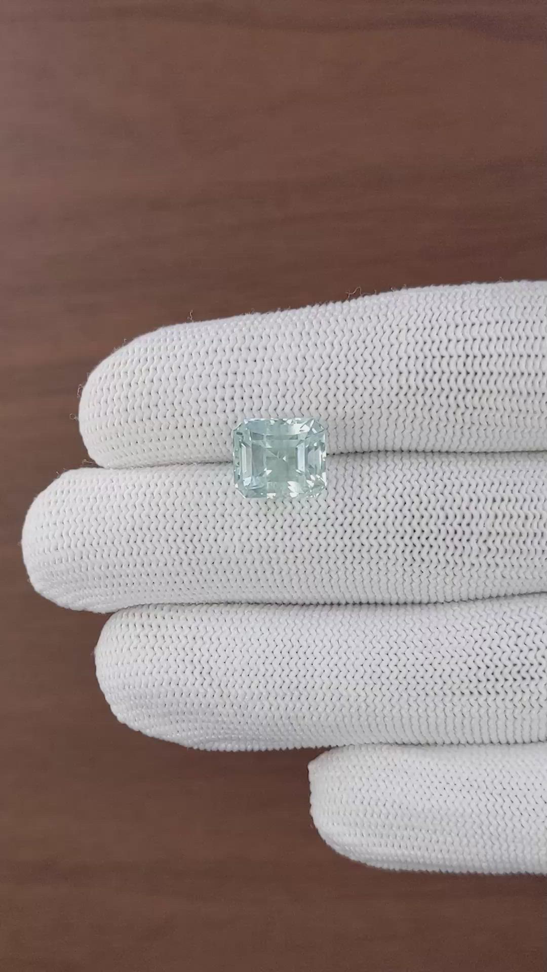 5.37 Ct. Blue Aquamarine from Tanzania Size Video