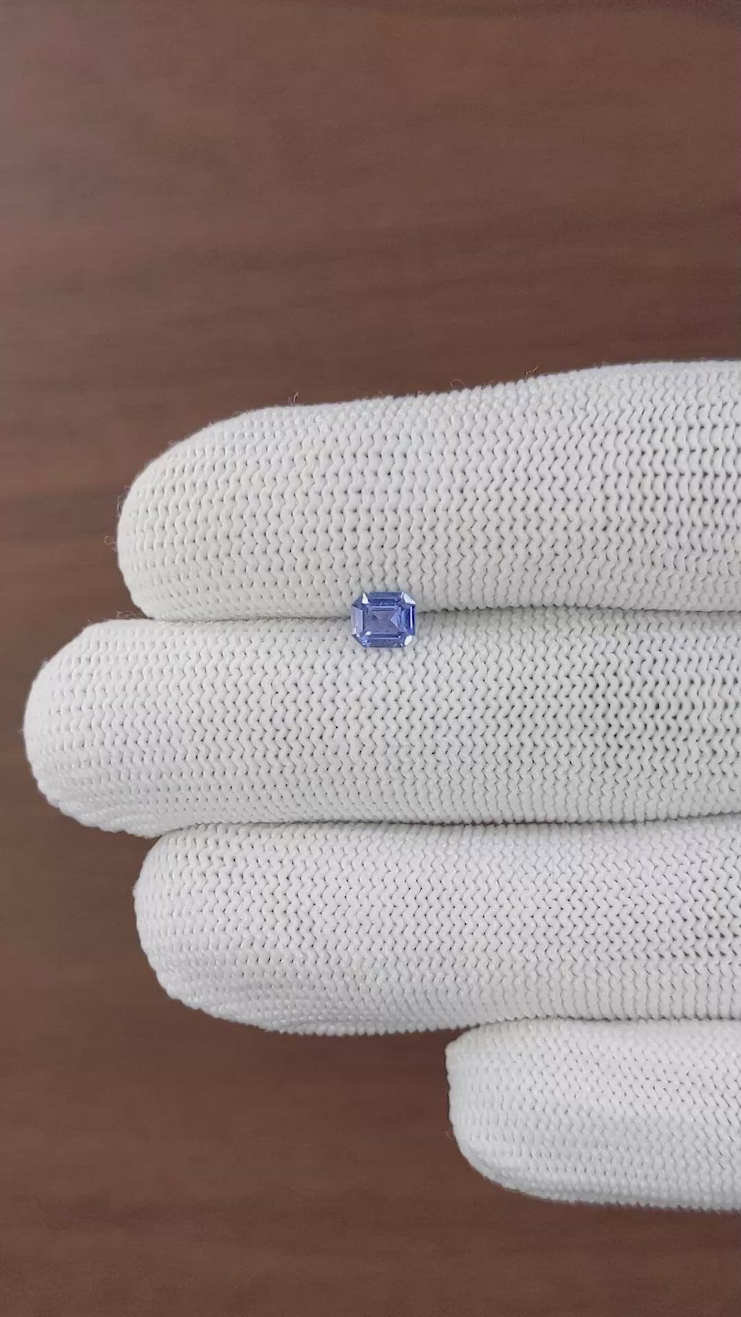 0.52 Ct. Blue Spinel from Tanzania Size Video