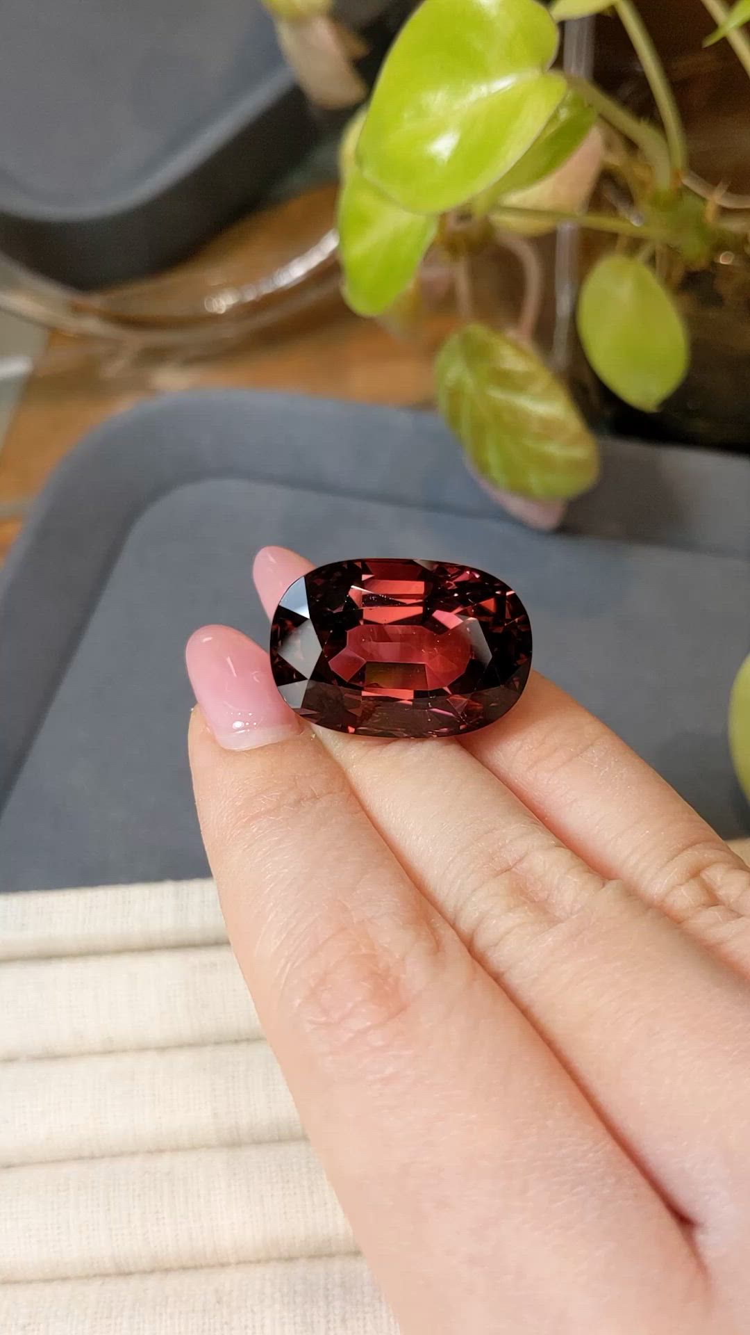 48.53 Ct. Pinkish Red Rubellite Tourmaline from Brazil Size Video