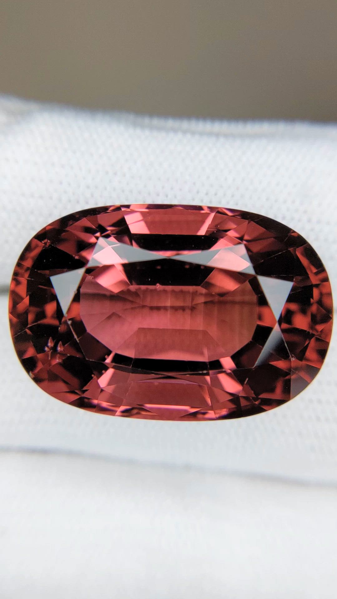48.53 Ct. Pinkish Red Rubellite Tourmaline from Brazil Size Video