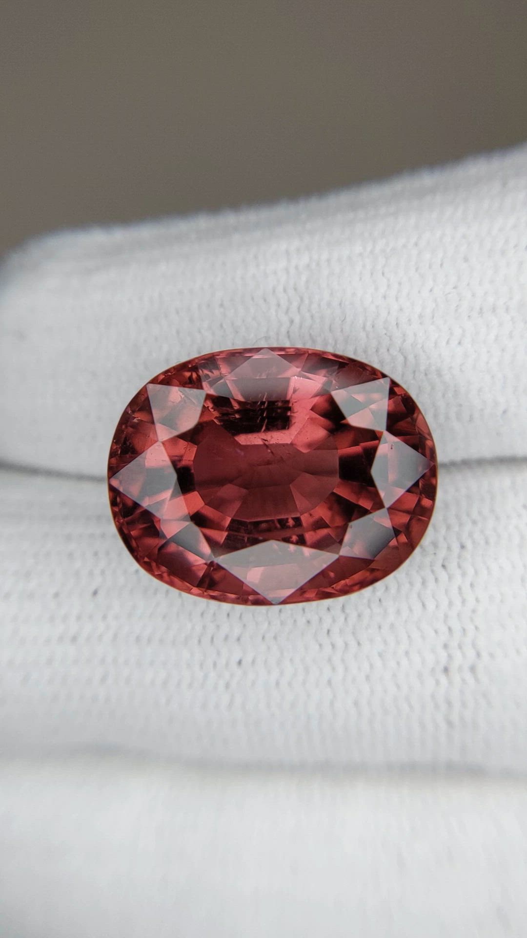 20.05 Ct. Purplish Red Rubellite Tourmaline from Brazil Size Video
