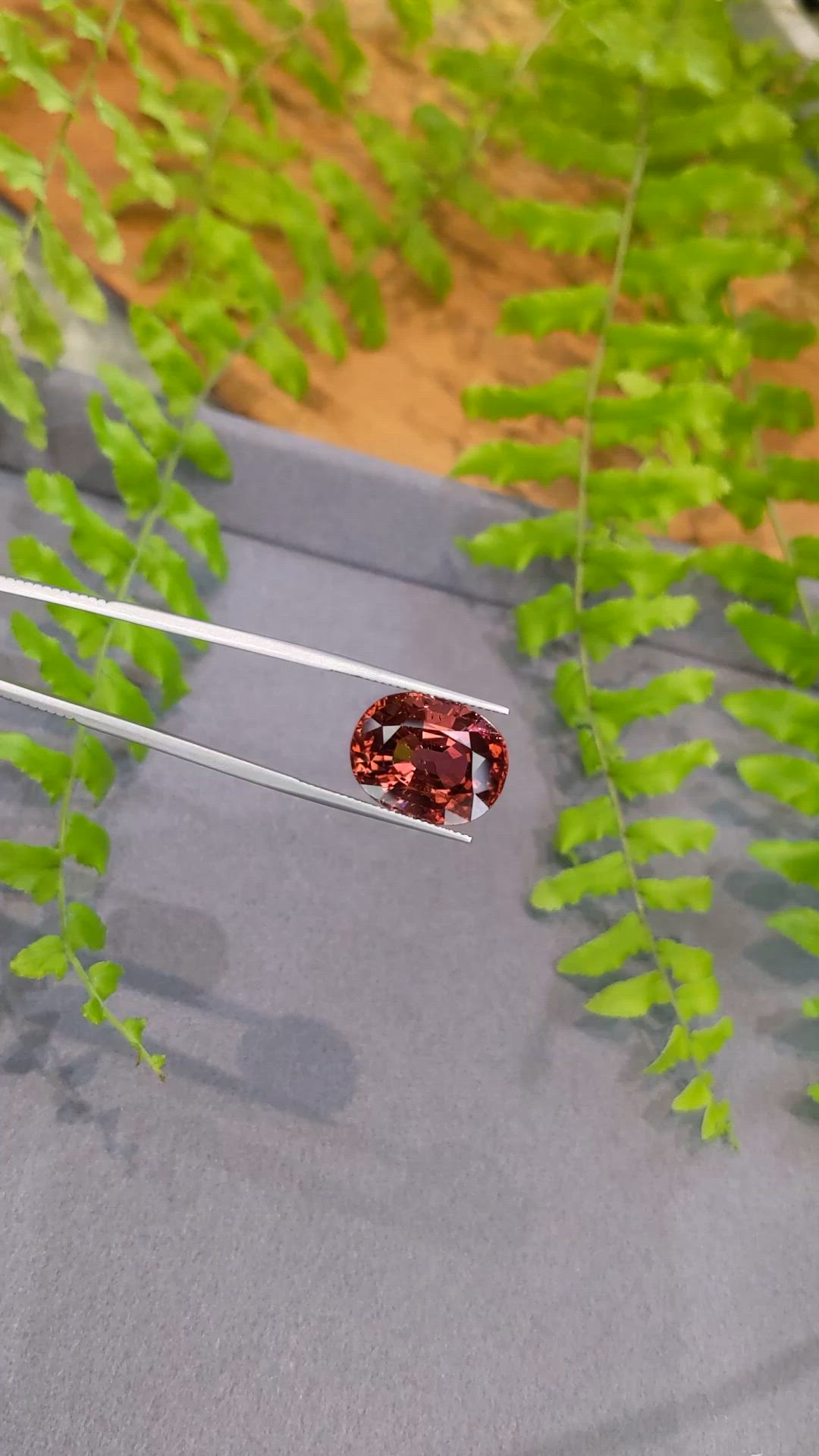 20.05 Ct. Purplish Red Rubellite Tourmaline from Brazil Size Video