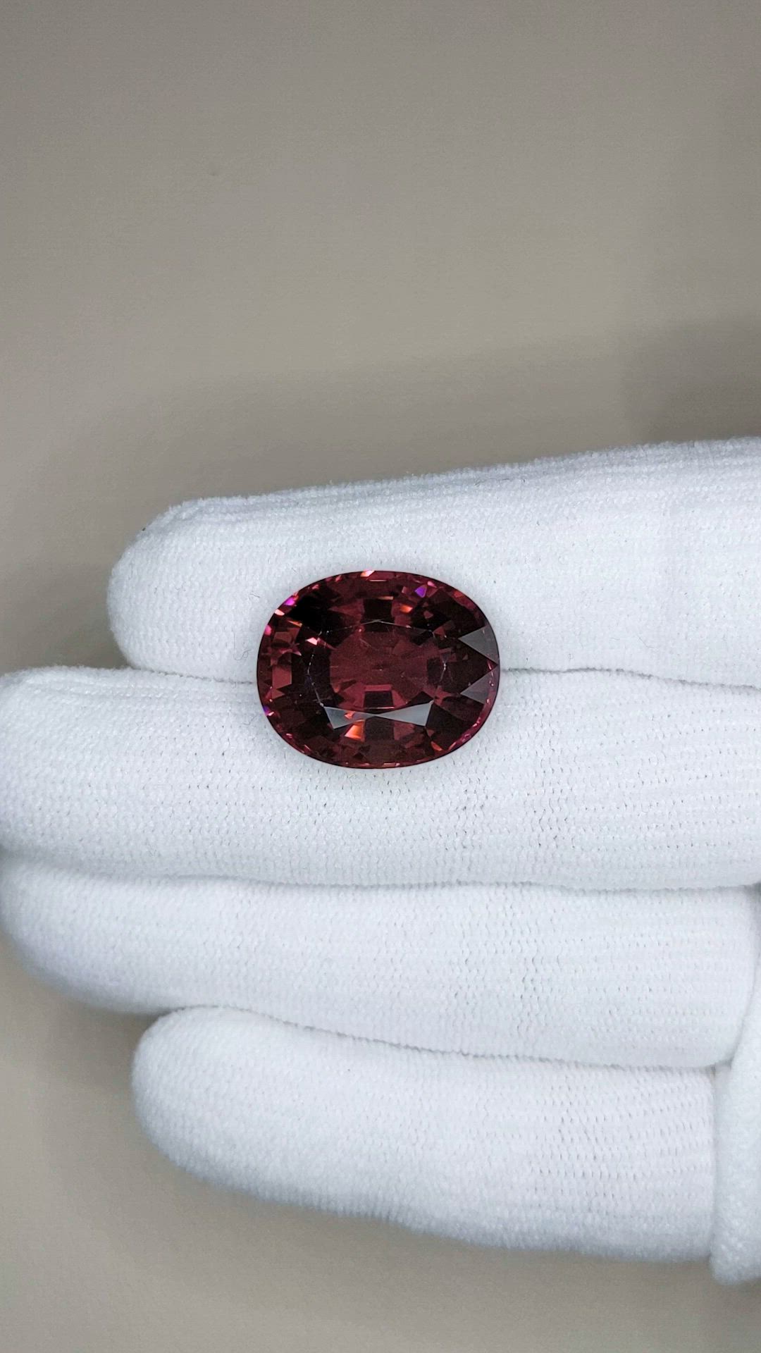 22.11 Ct. Pinkish Purple Tourmaline from Brazil Size Video