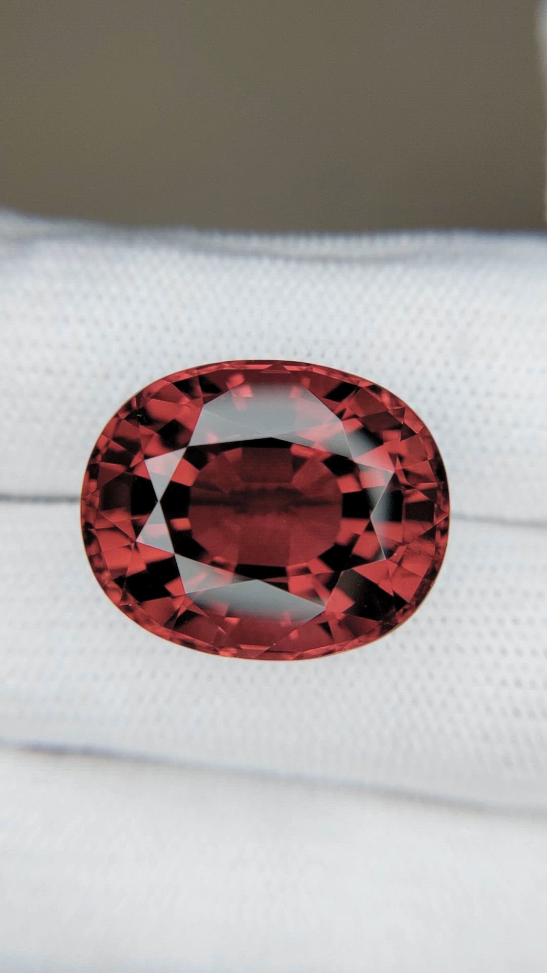 25.49 Ct. Pinkish Red Rubellite Tourmaline from Brazil Size Video