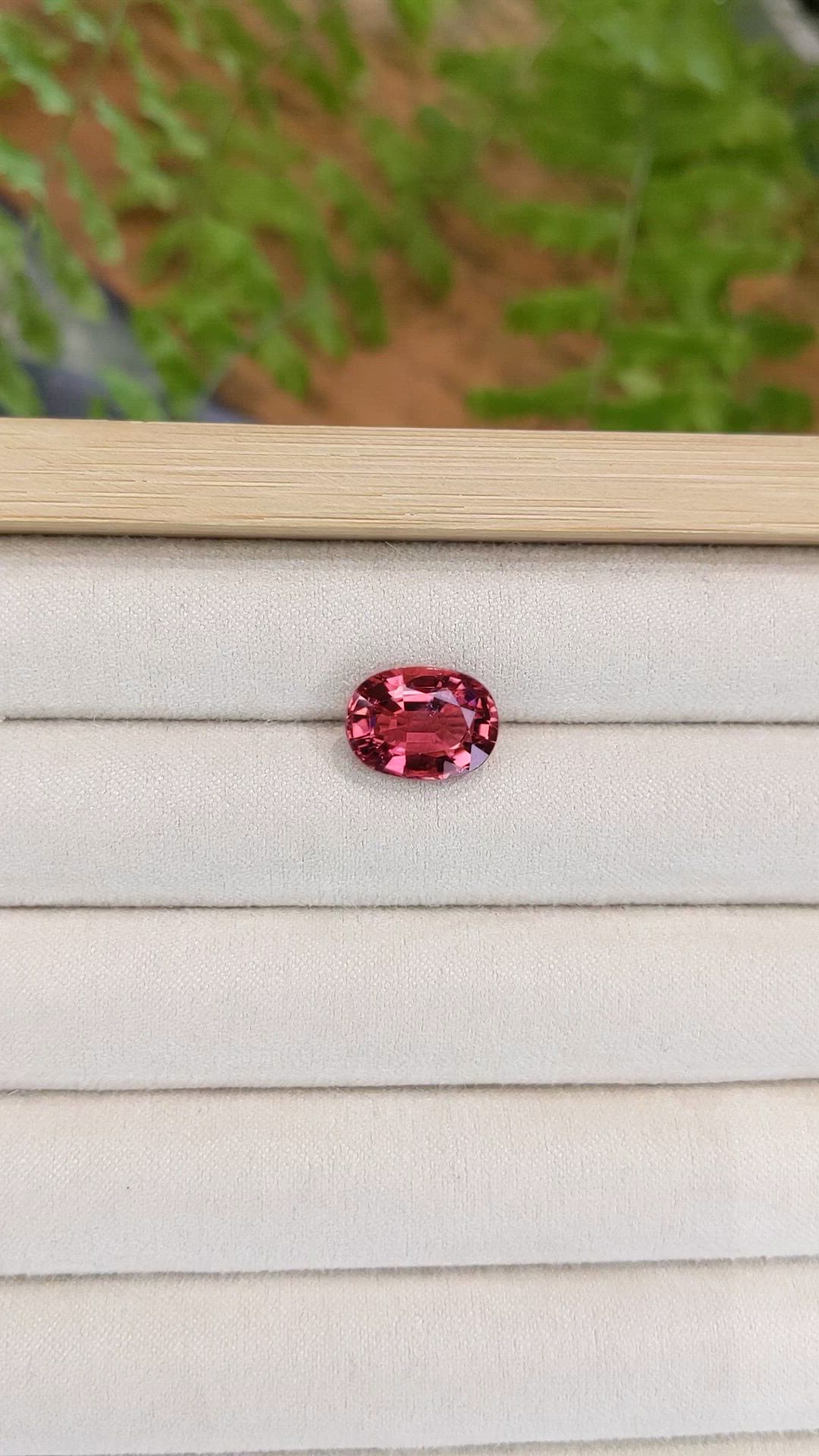 5.37 Ct. Reddish Pink Rubellite Tourmaline from Brazil Size Video